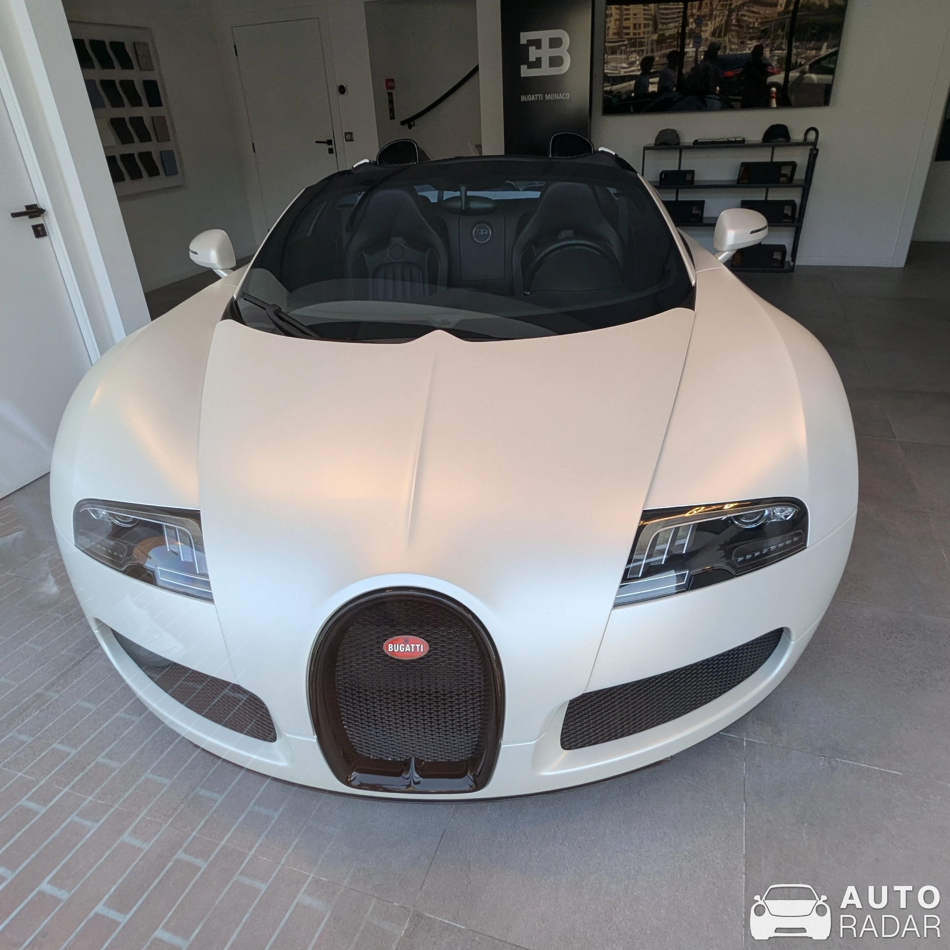 Bugatti Veyron 16.4 Grand Sport Sang Blanc spotted in Monaco