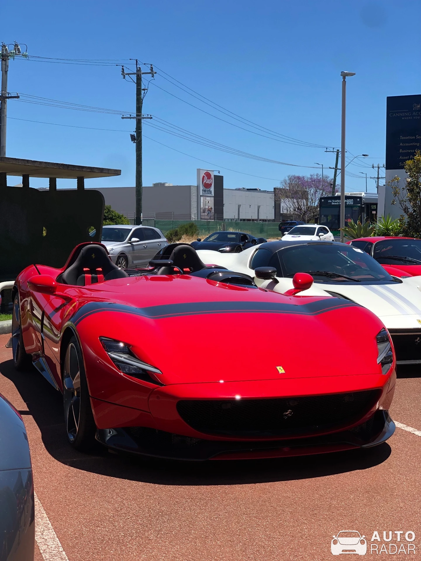 Ferrari Monza SP2 spotted in Osborne Park, Australia