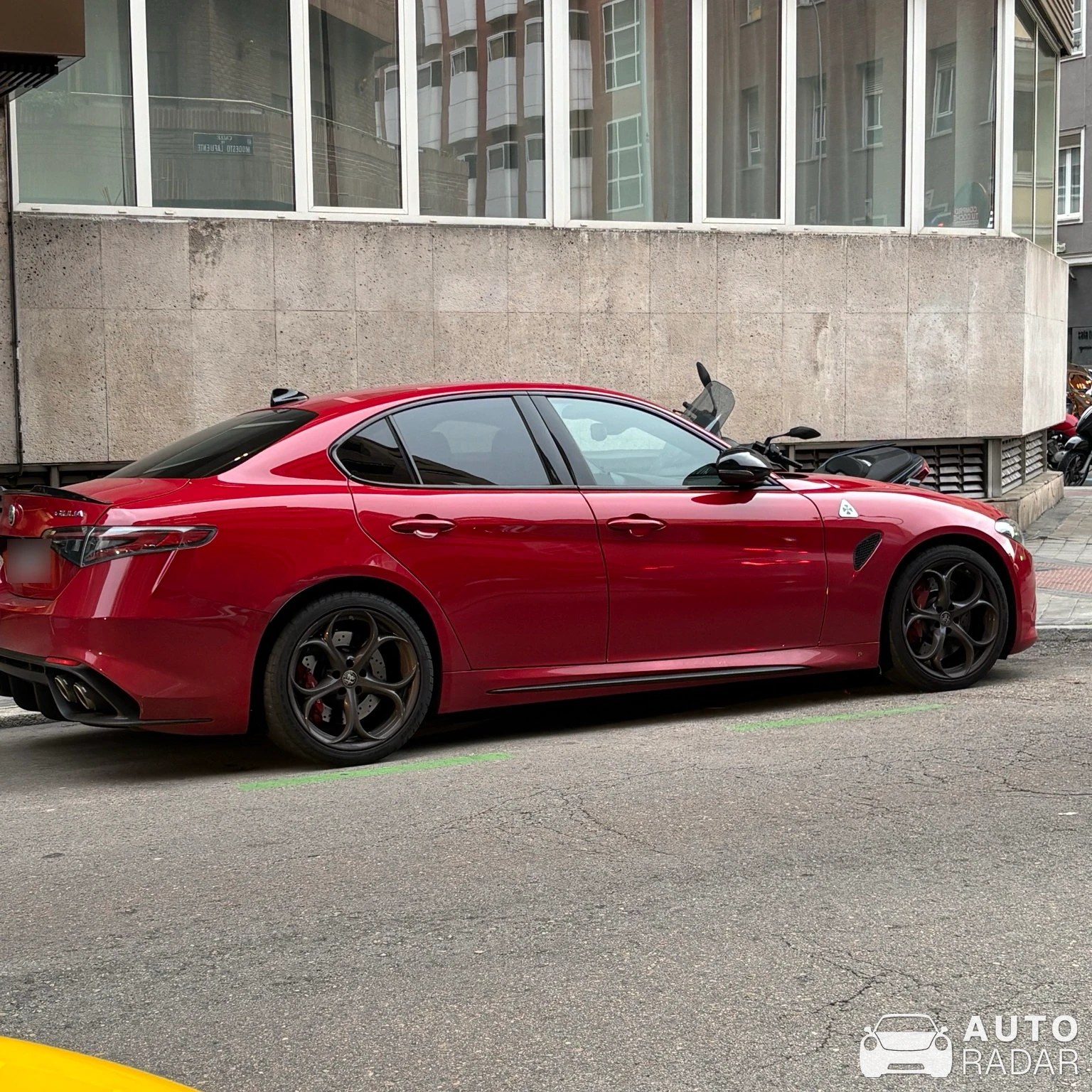 Alfa Romeo Giulia Quadrifoglio spotted in Madrid, España