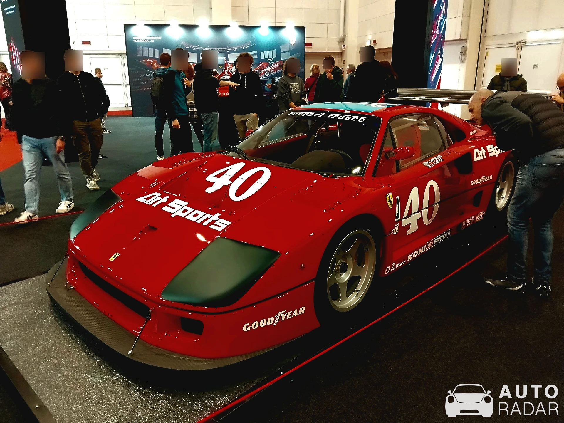 Ferrari F40 LM spotted in Padova