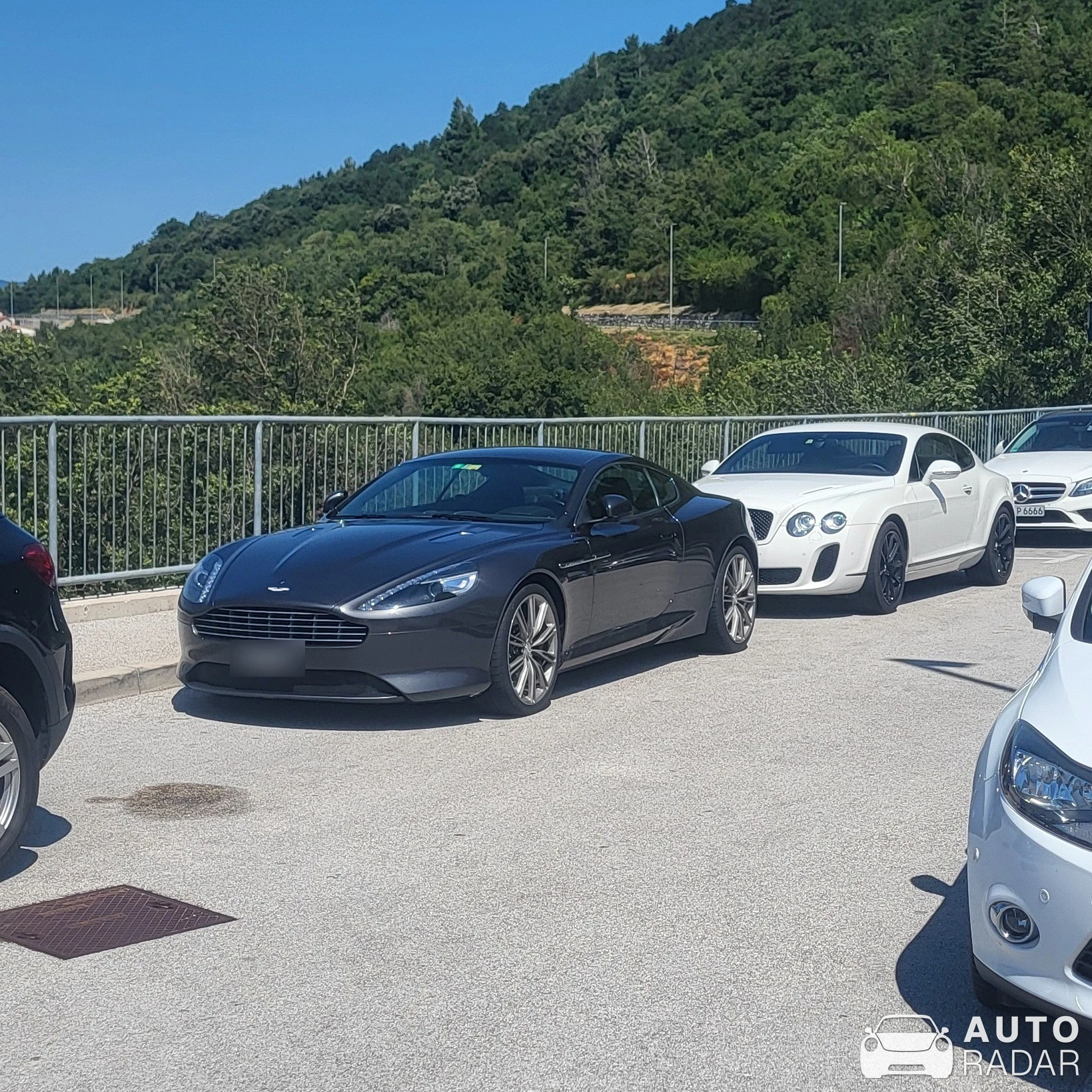 Aston Martin DB9 spotted in Plomin, Croatia