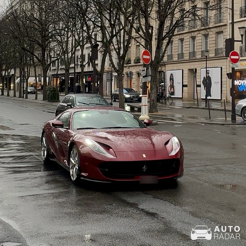 Ferrari 812 Superfast spotted in Paris, France
