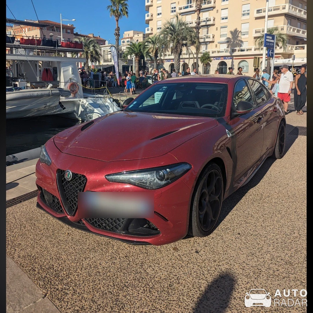 Alfa Romeo Giulia Quadrifoglio spotted in Saint-Raphaël, France