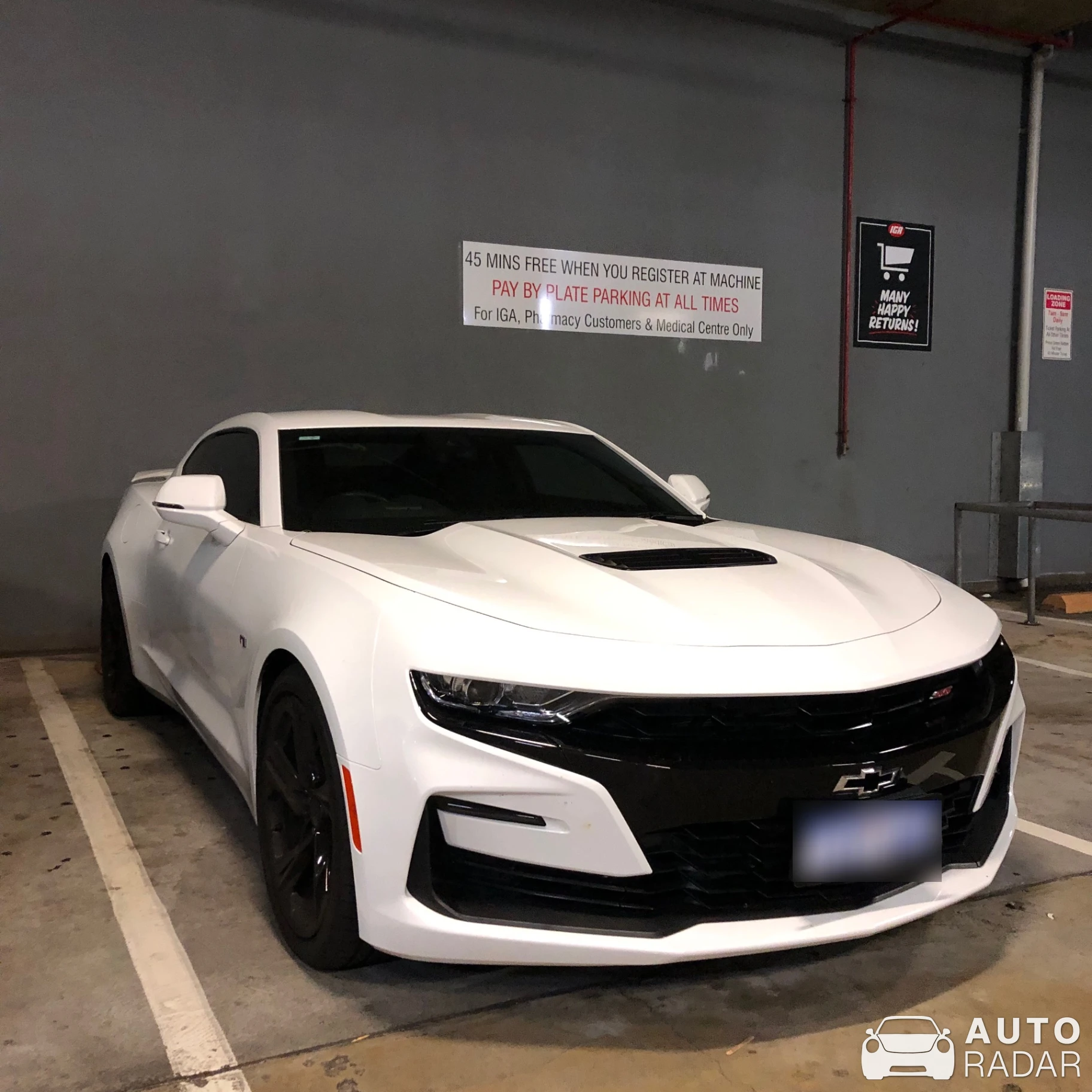 Chevrolet Camaro SS spotted in Northbridge, Australia
