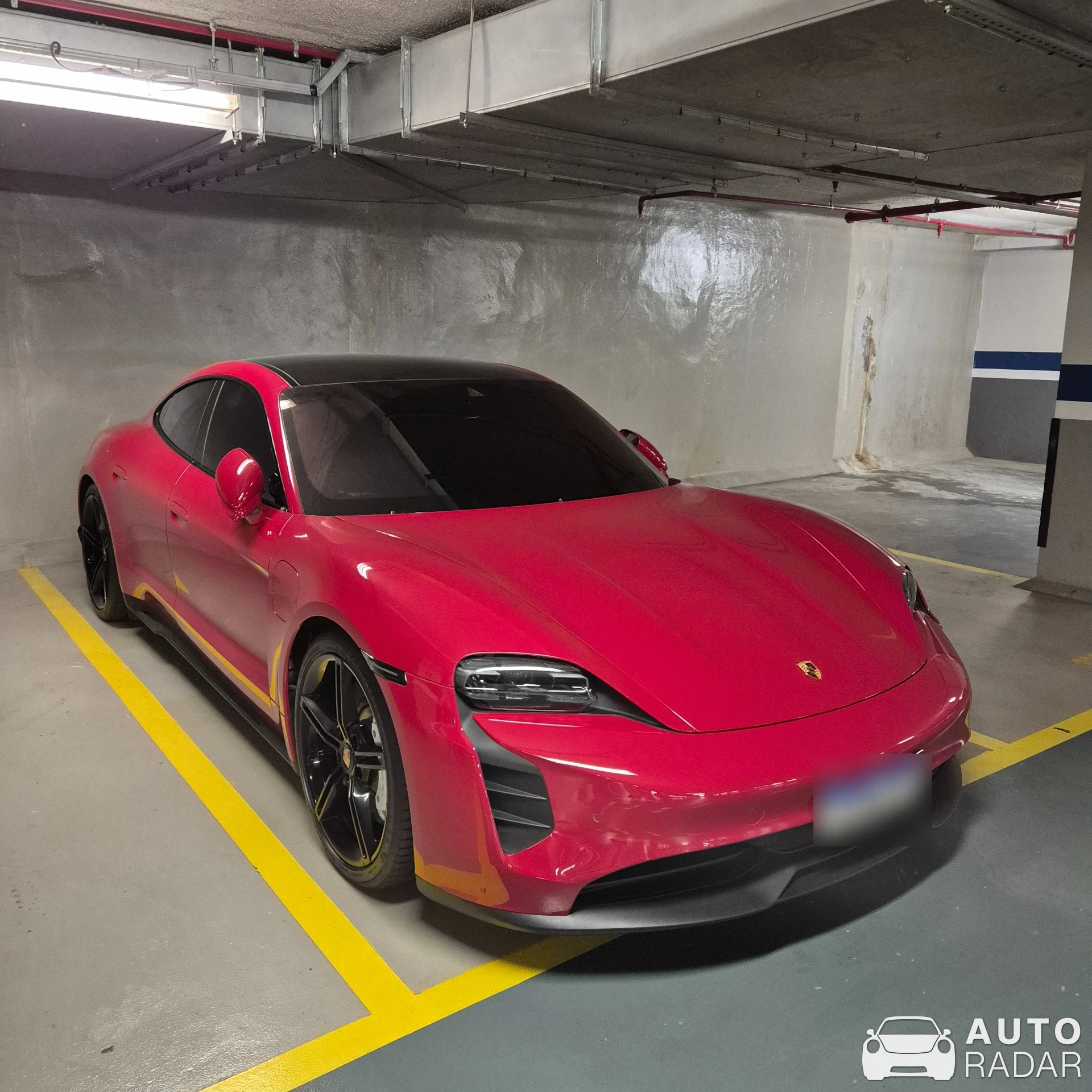 Porsche Taycan 4S spotted in Botafogo, Brazil