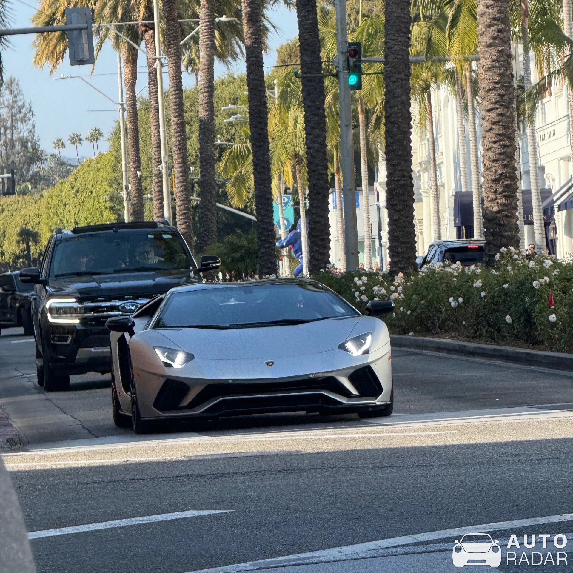 Lamborghini Aventador S LP740-4 Roadster spotted in Beverly Hills, United States
