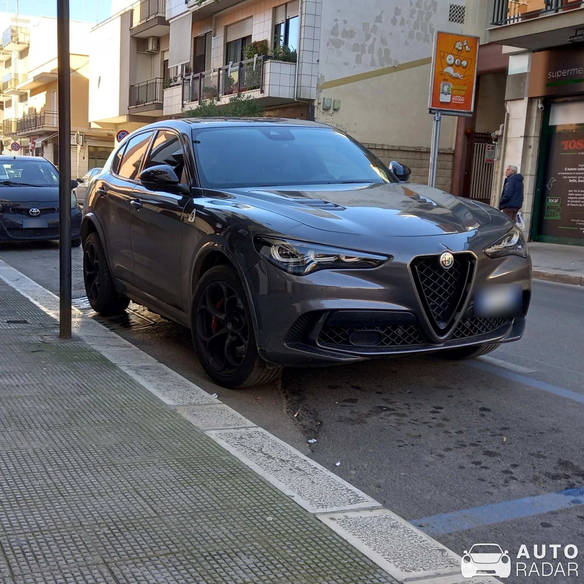 Alfa Romeo Stelvio Quadrifoglio spotted in Andria, Italy