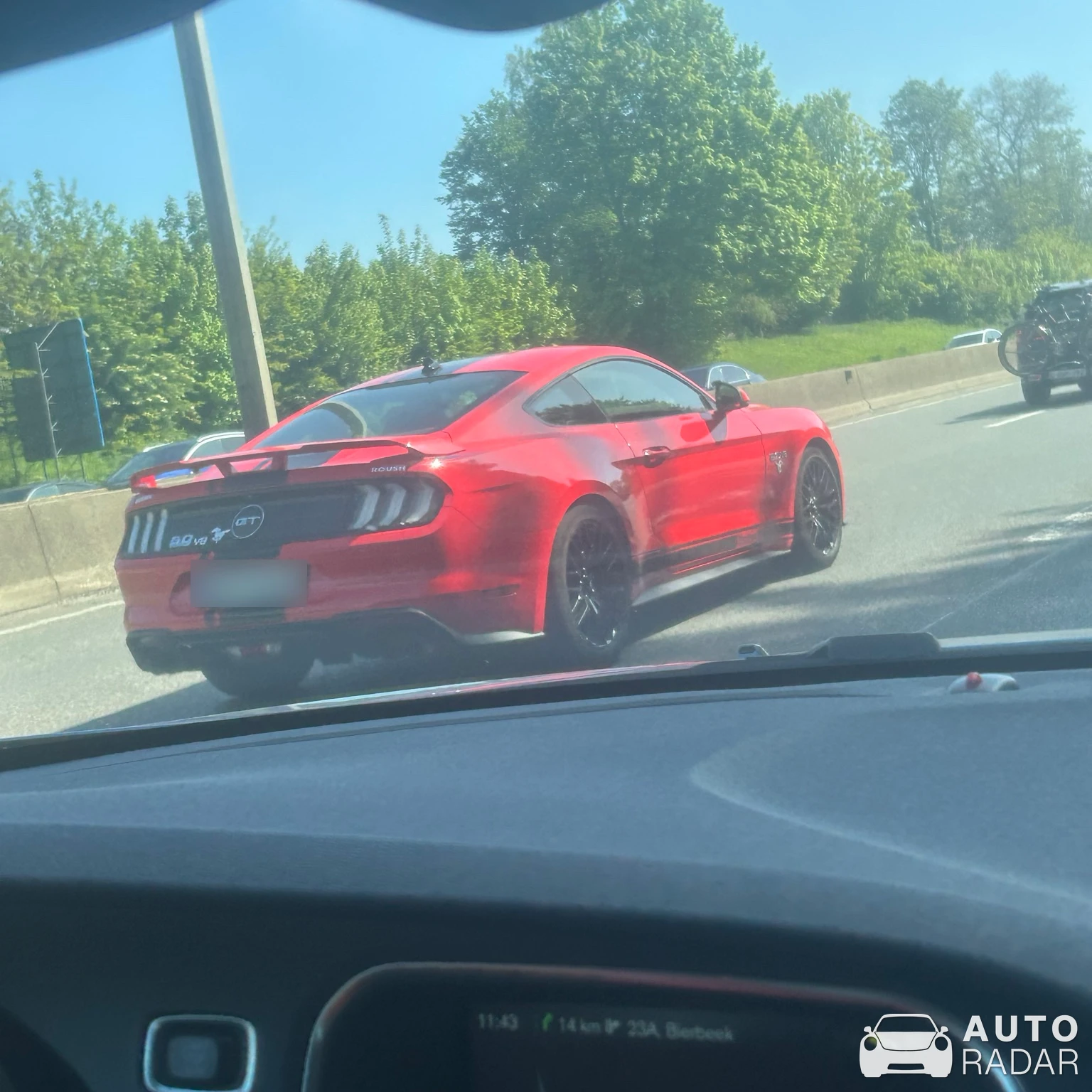Ford Mustang Roush Stage 3 spotted in Zaventem