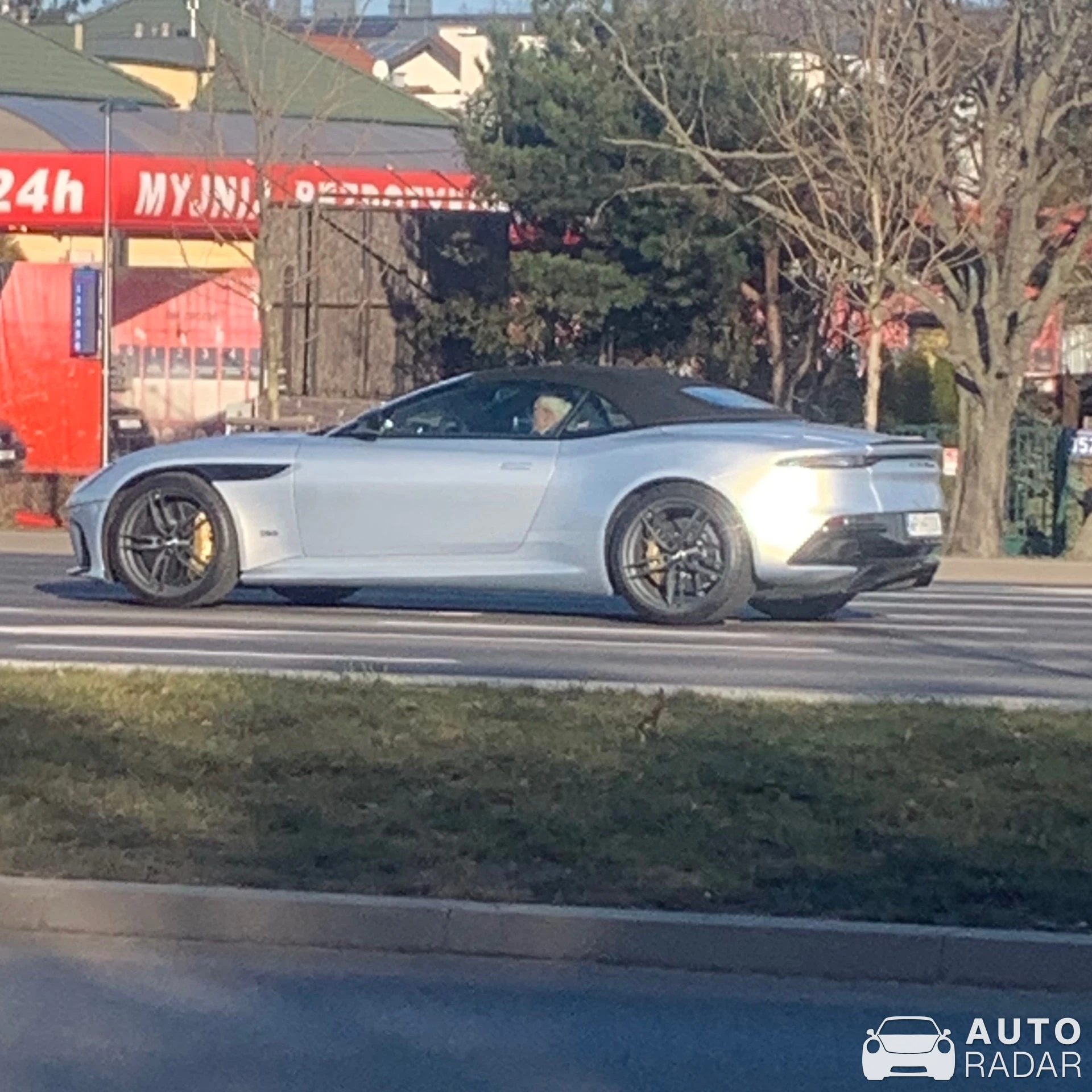Aston Martin DBS Superleggera Volante spotted in Warszawa, Polska
