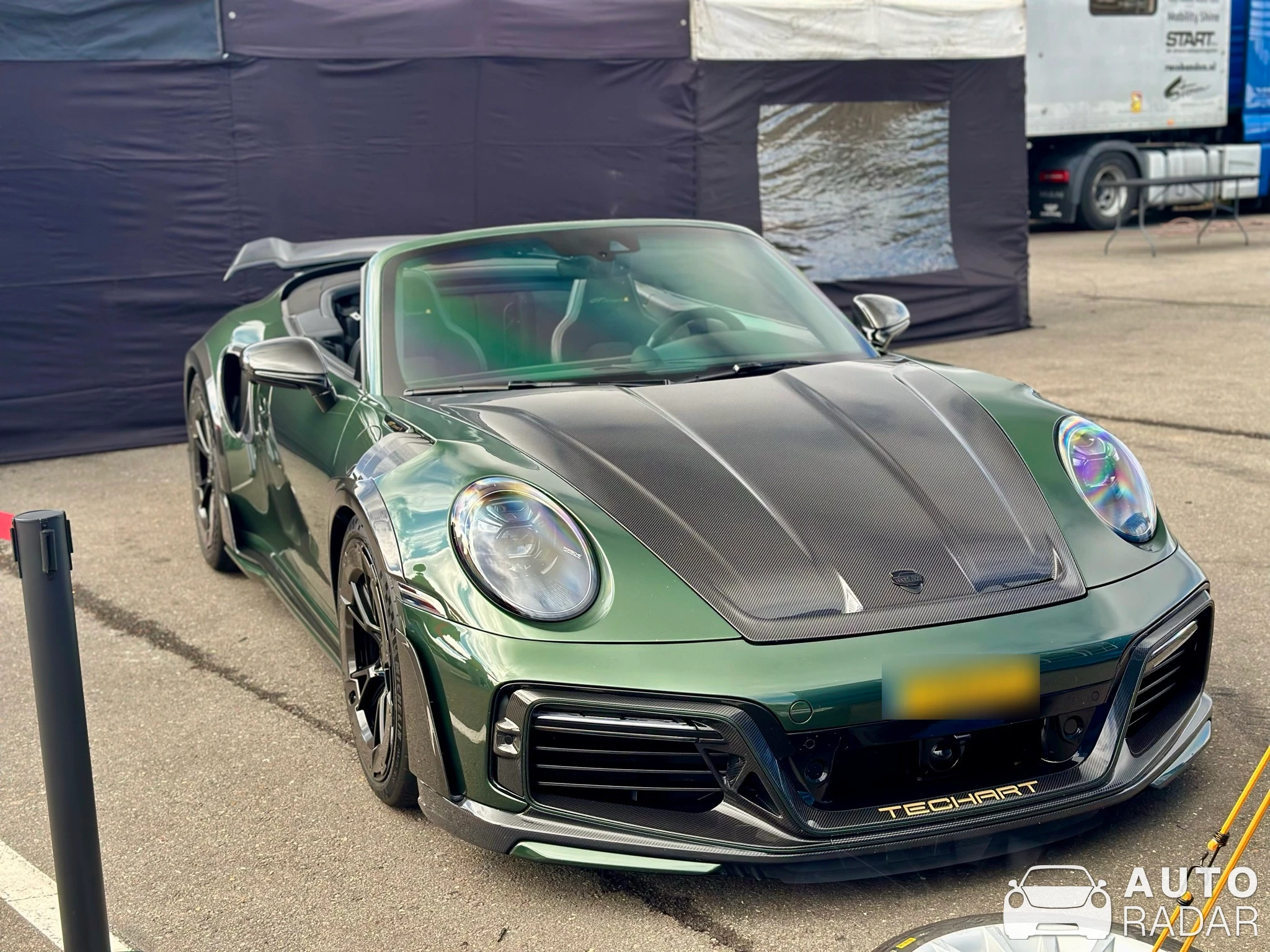 Porsche TechArt 992 GTstreet R Cabriolet spotted in Zandvoort