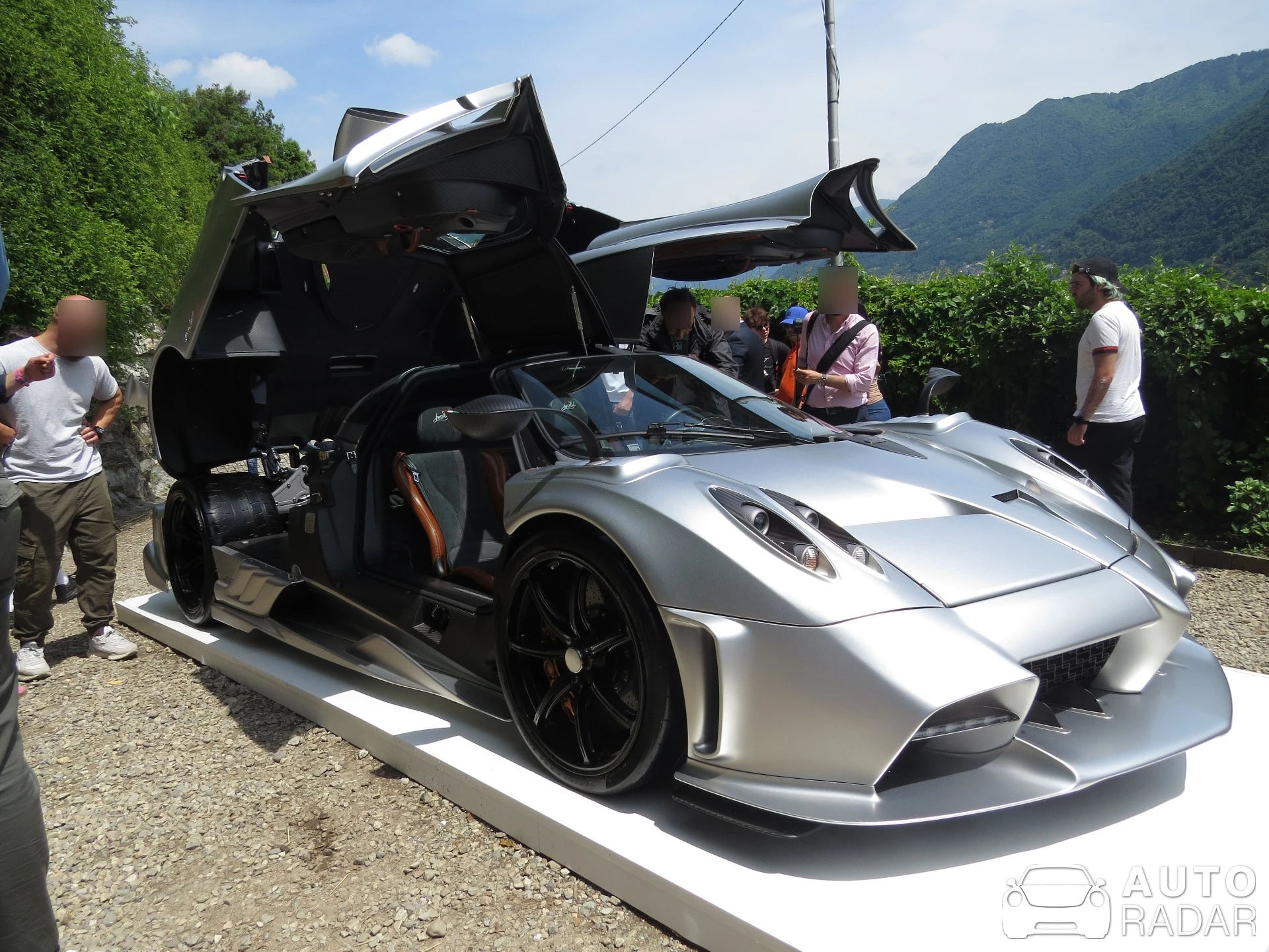 Pagani Huayra Imola Roadster spotted in Como
