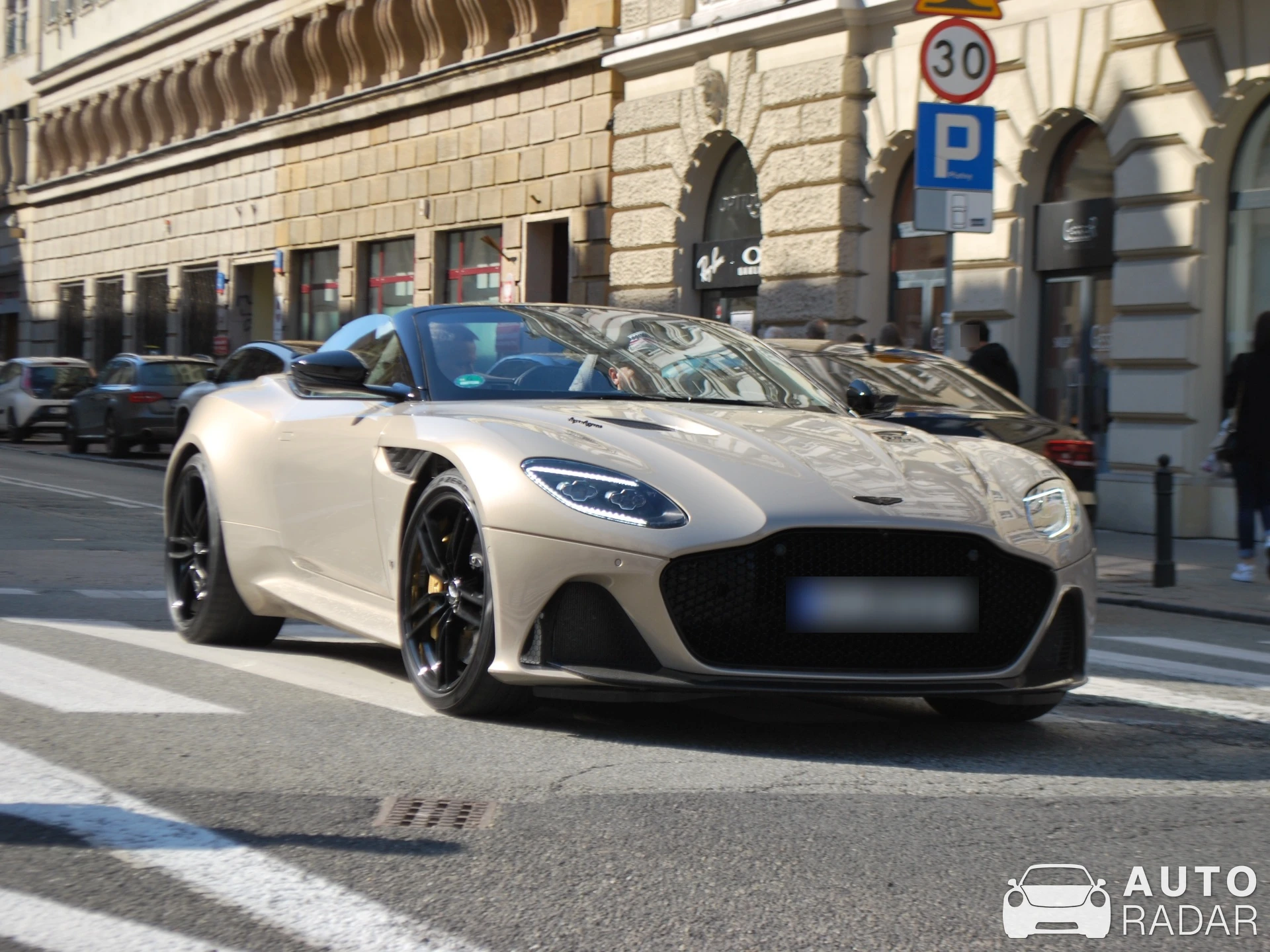 Aston Martin DBS Superleggera Volante spotted in Warszawa, Poland