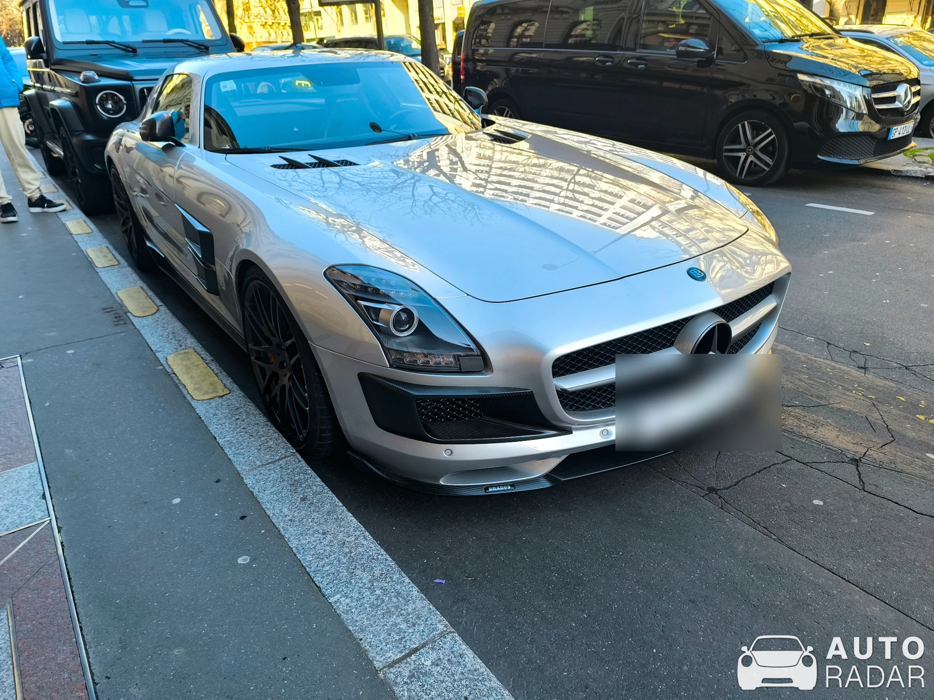 Mercedes-Benz Brabus SLS B63S spotted in Paris