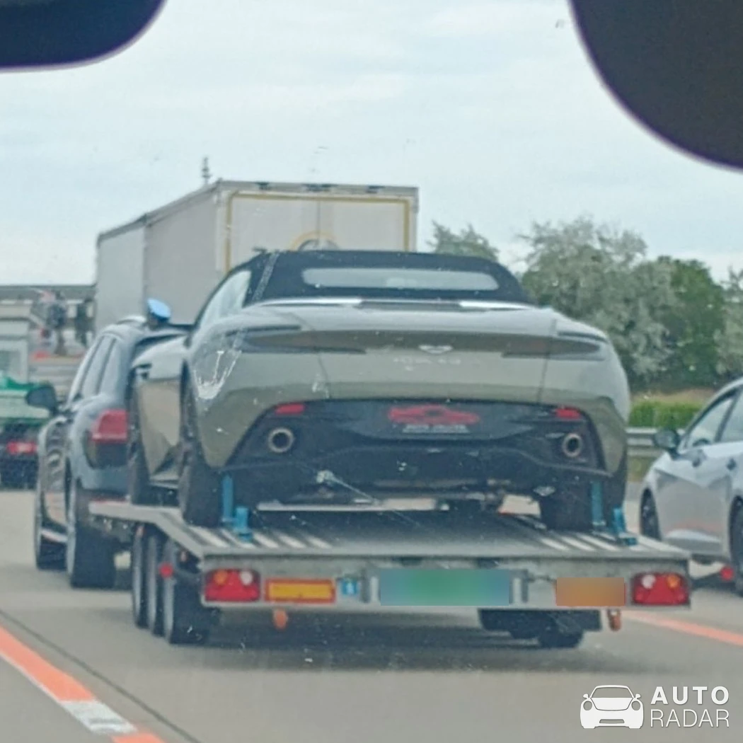 Aston Martin DB12 Volante spotted in Guntramsdorf