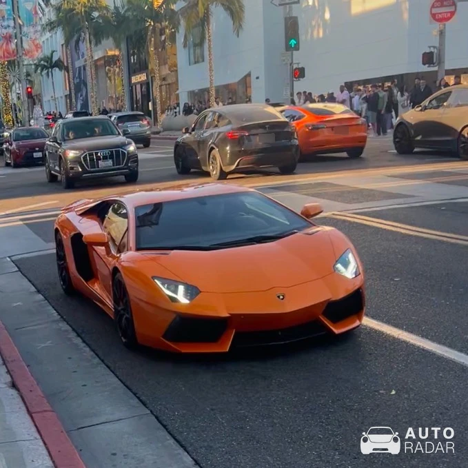 Lamborghini Aventador LP700-4 spotted in Beverly Hills, United States