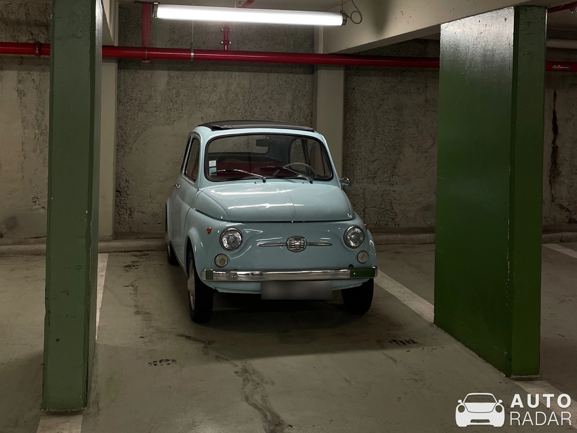 Fiat 500 spotted in Rouen, France
