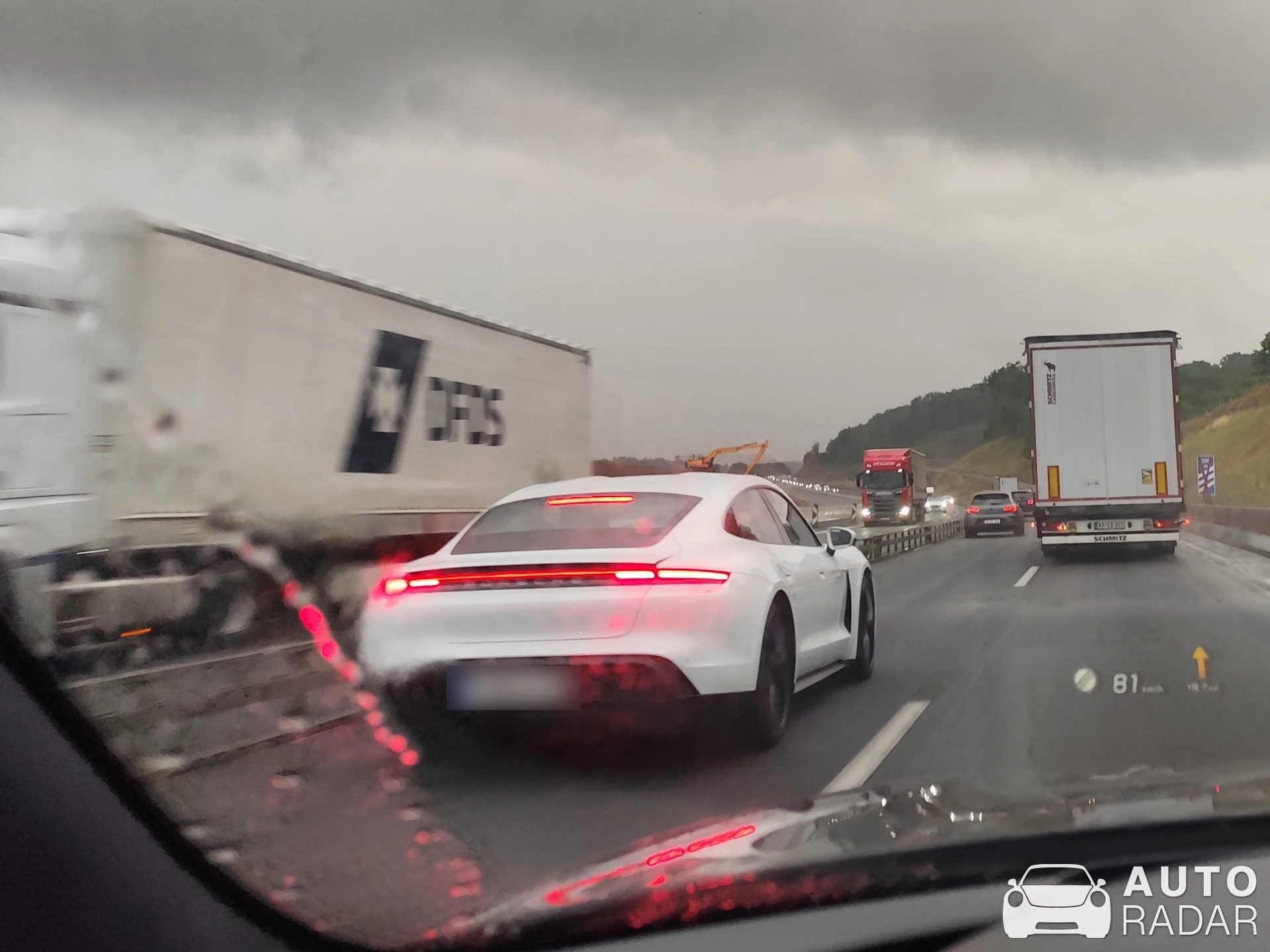 Porsche Taycan spotted in Geiselwind