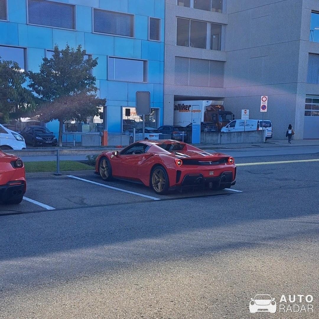 Ferrari 488 Pista Spider spotted in Plan-les-Ouates, Switzerland