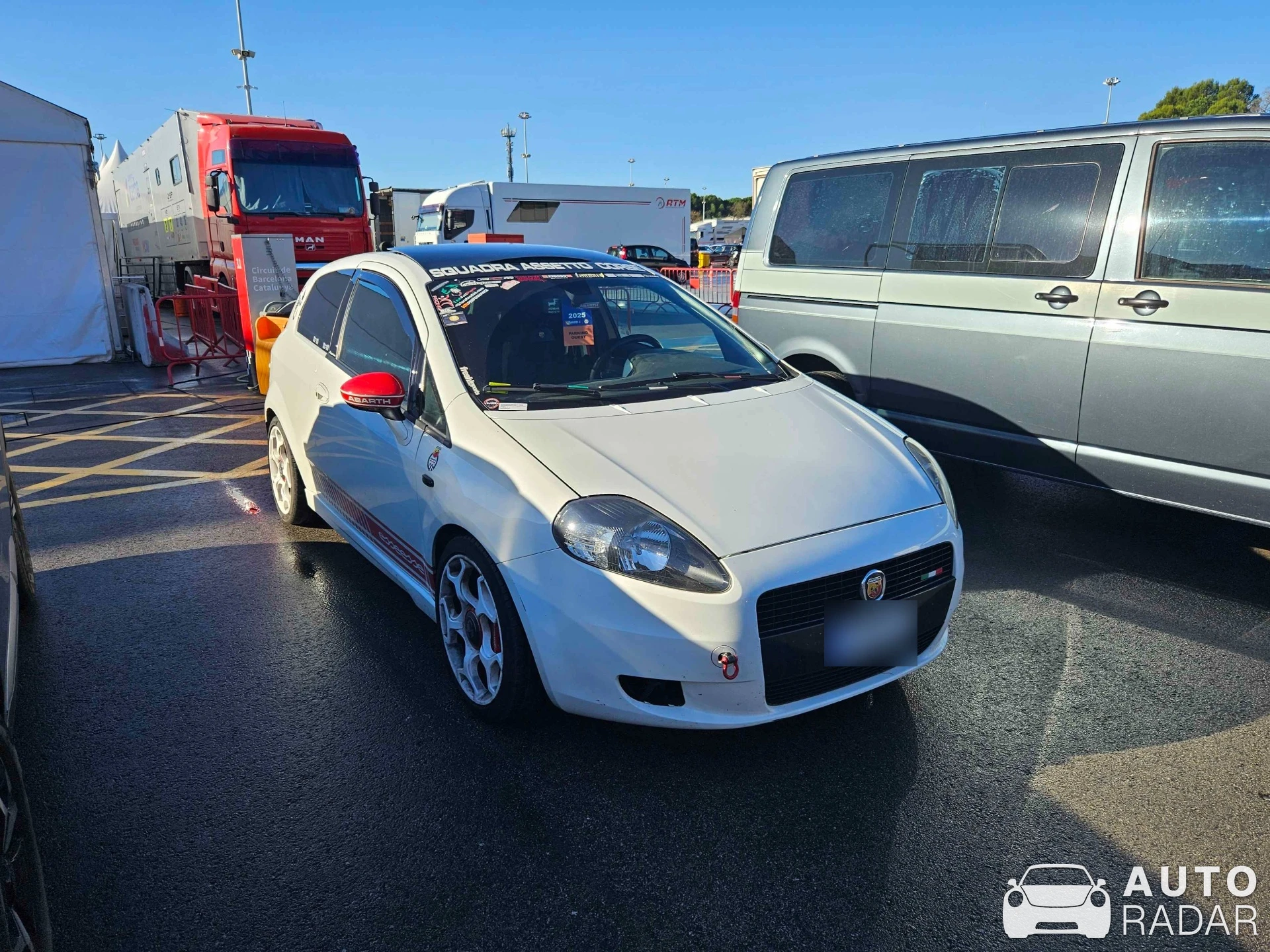 Abarth Grande Punto spotted in Montmeló
