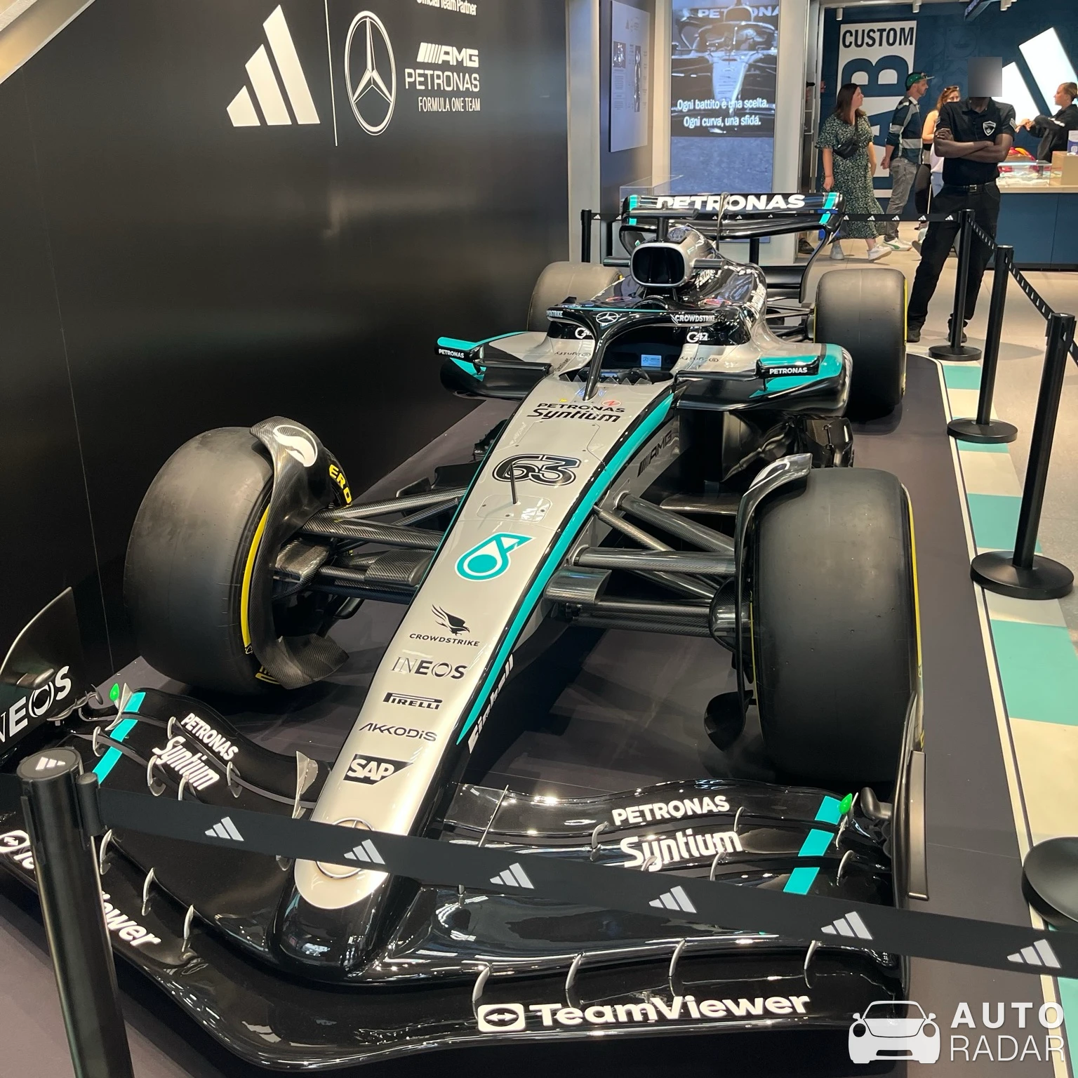 Mercedes-AMG F1 W16 E Performance spotted in Milano