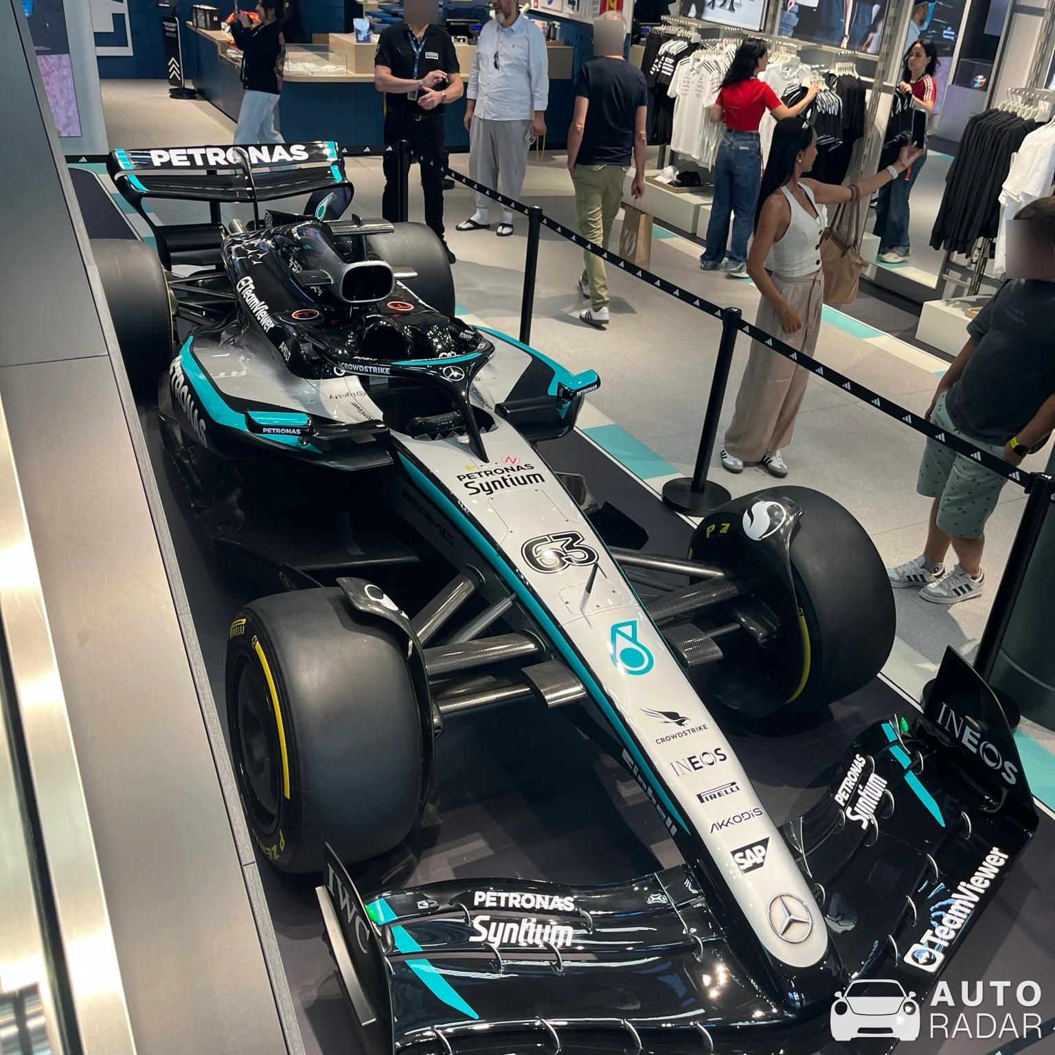 Mercedes-AMG F1 W16 E Performance spotted in Milano, Italia