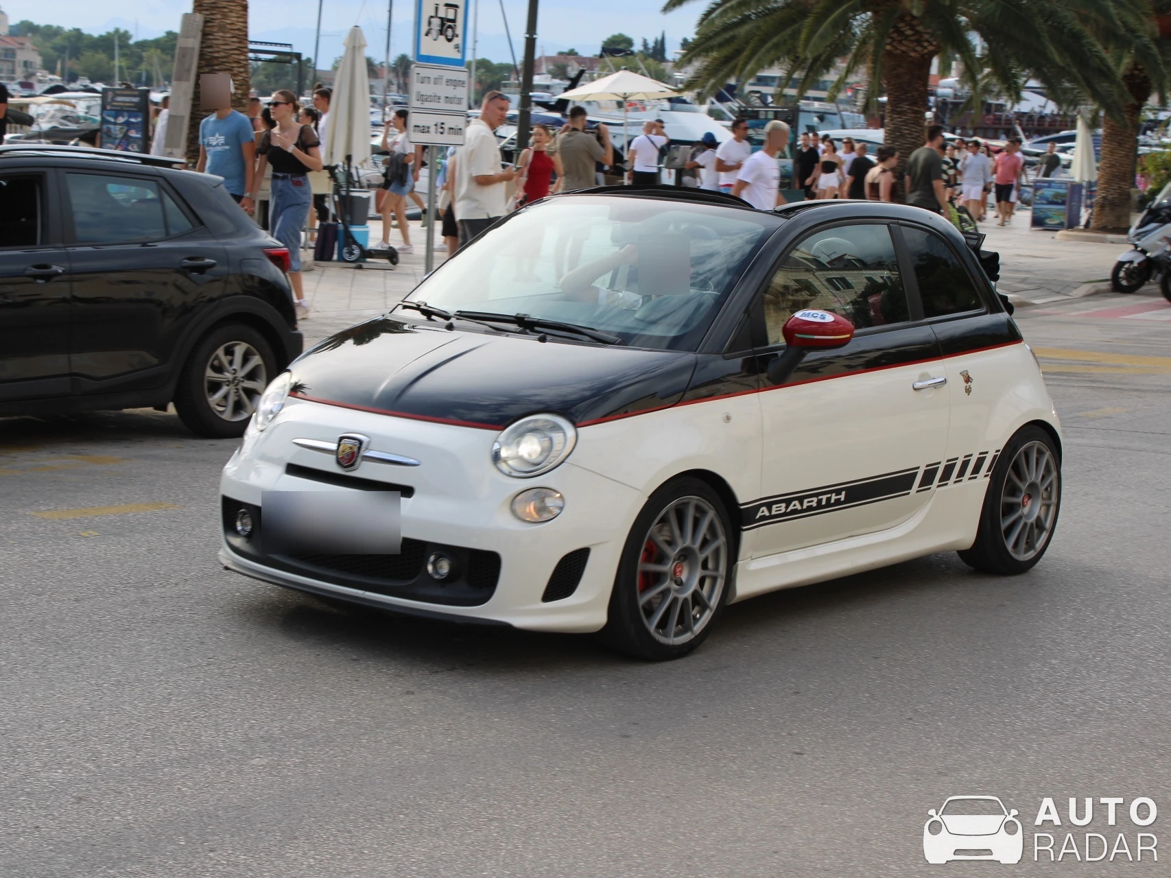 Abarth 695 Competizione spotted in Makarska