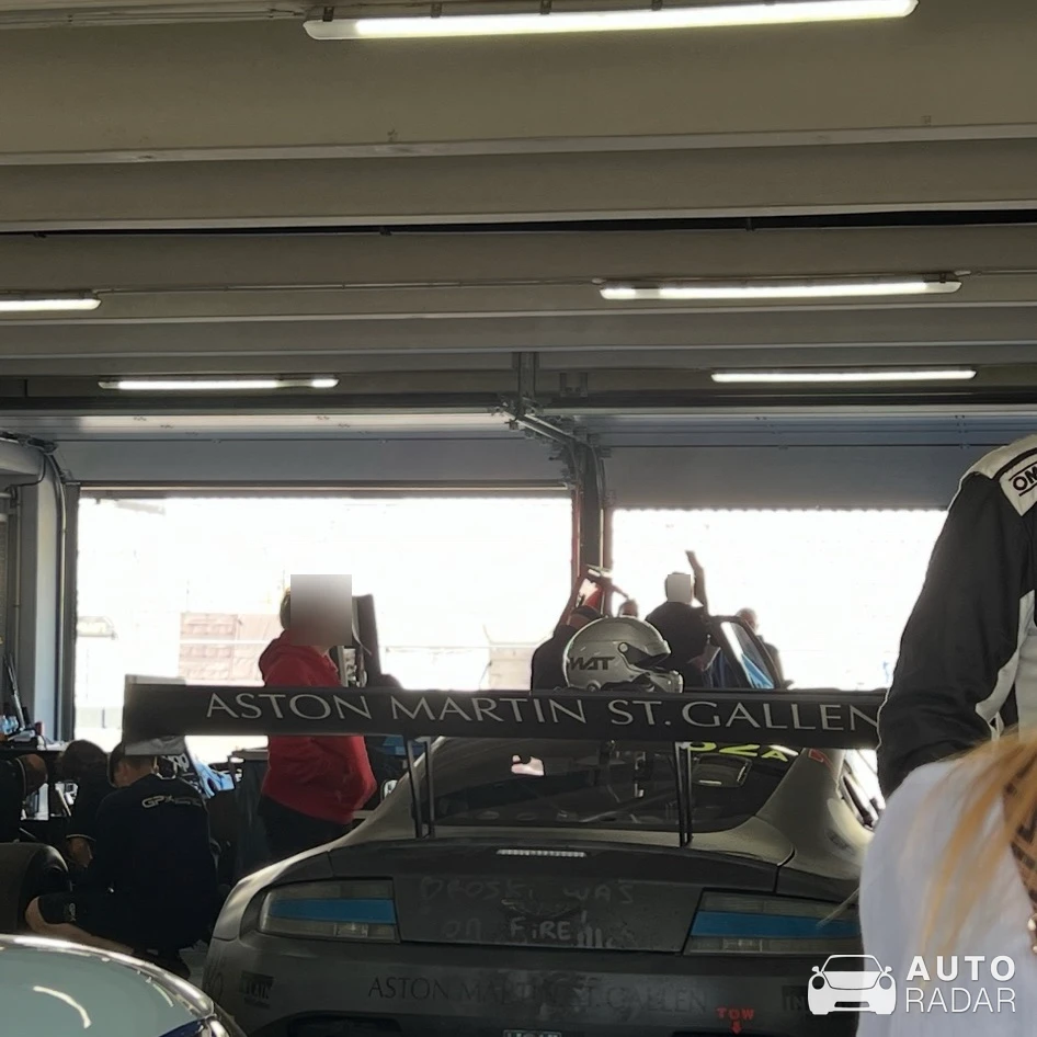 Aston Martin V12 Vantage GT3 spotted in Hanau