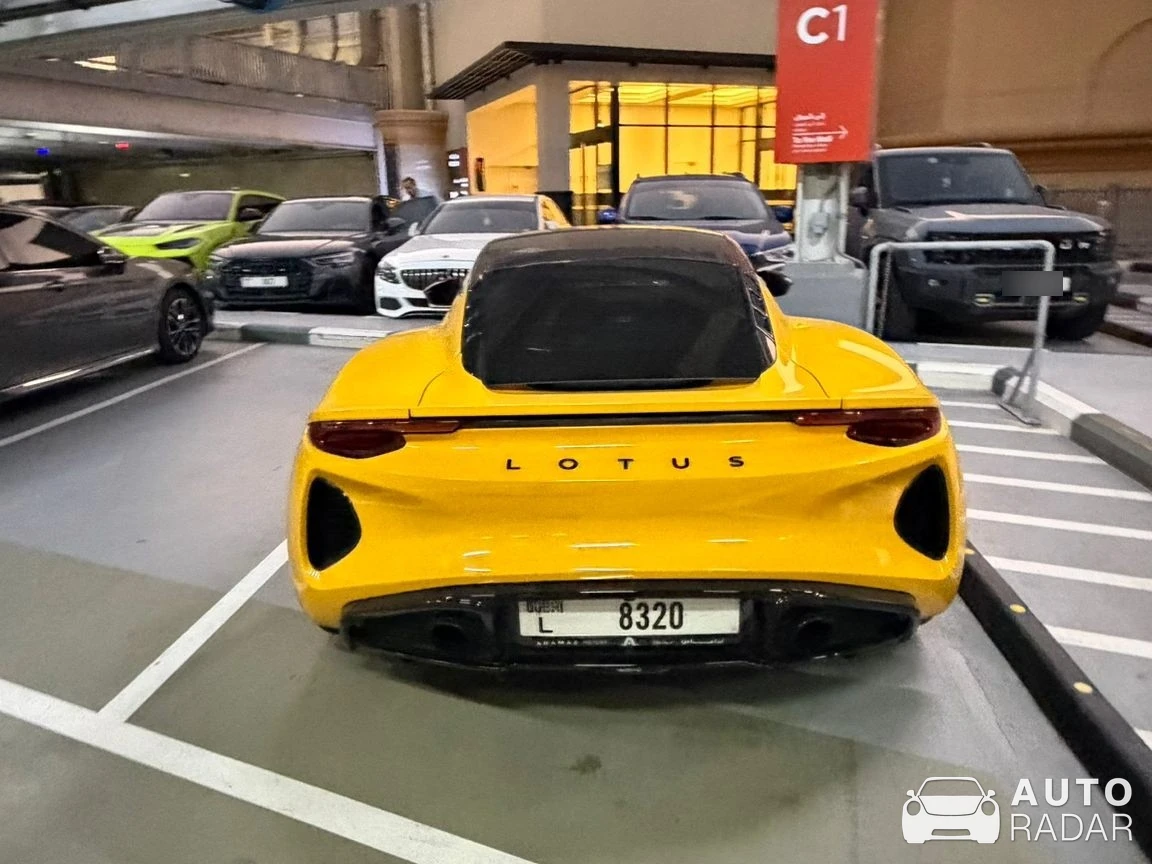 Lotus Emira V6 spotted in Dubai, United Arab Emirates