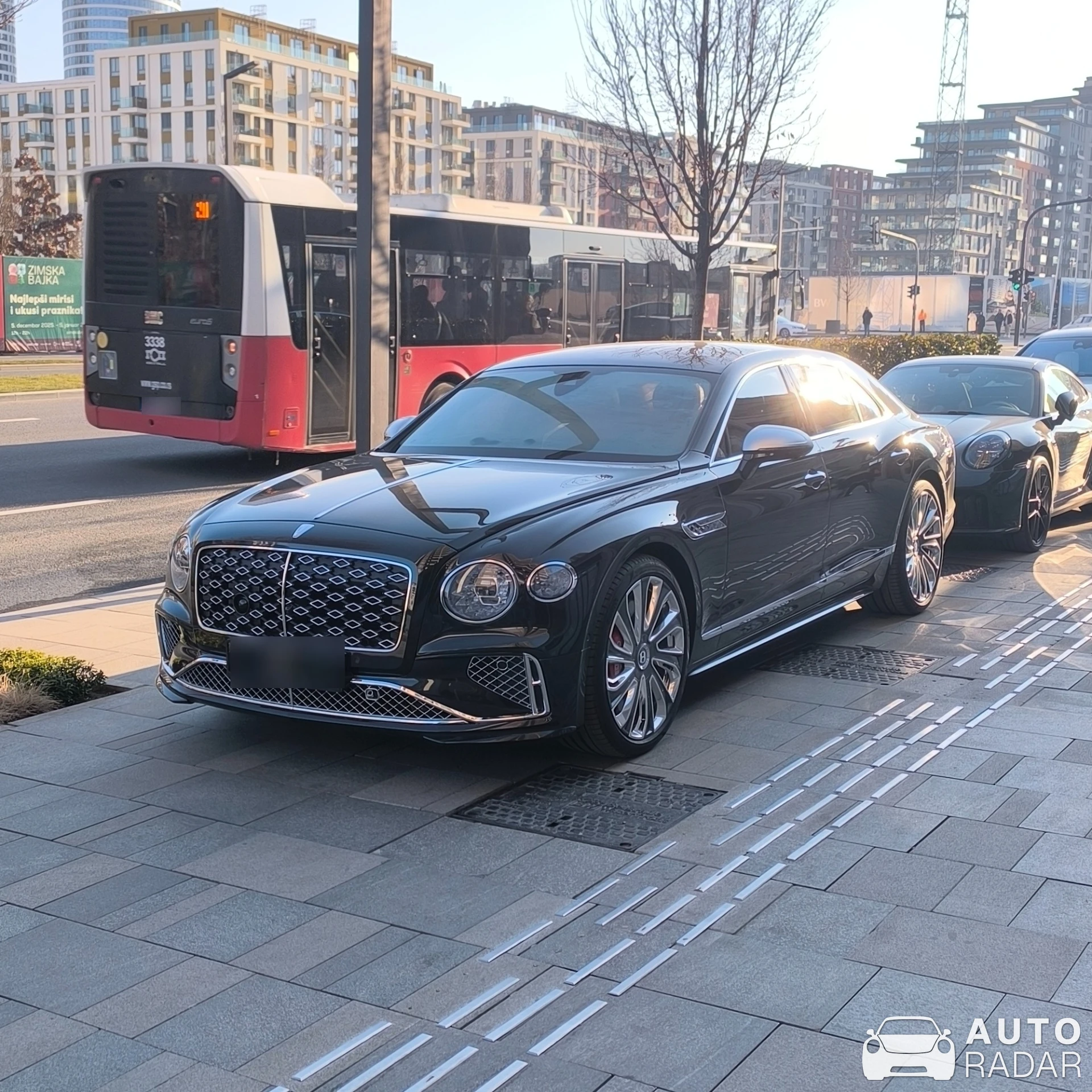 Bentley Flying Spur Hybrid Mulliner spotted in Belgrade