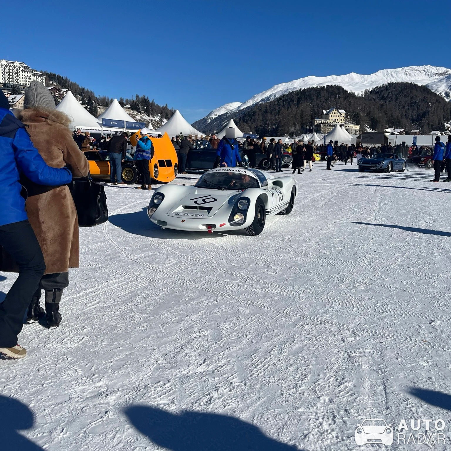 Porsche 910 spotted in Sankt Moritz