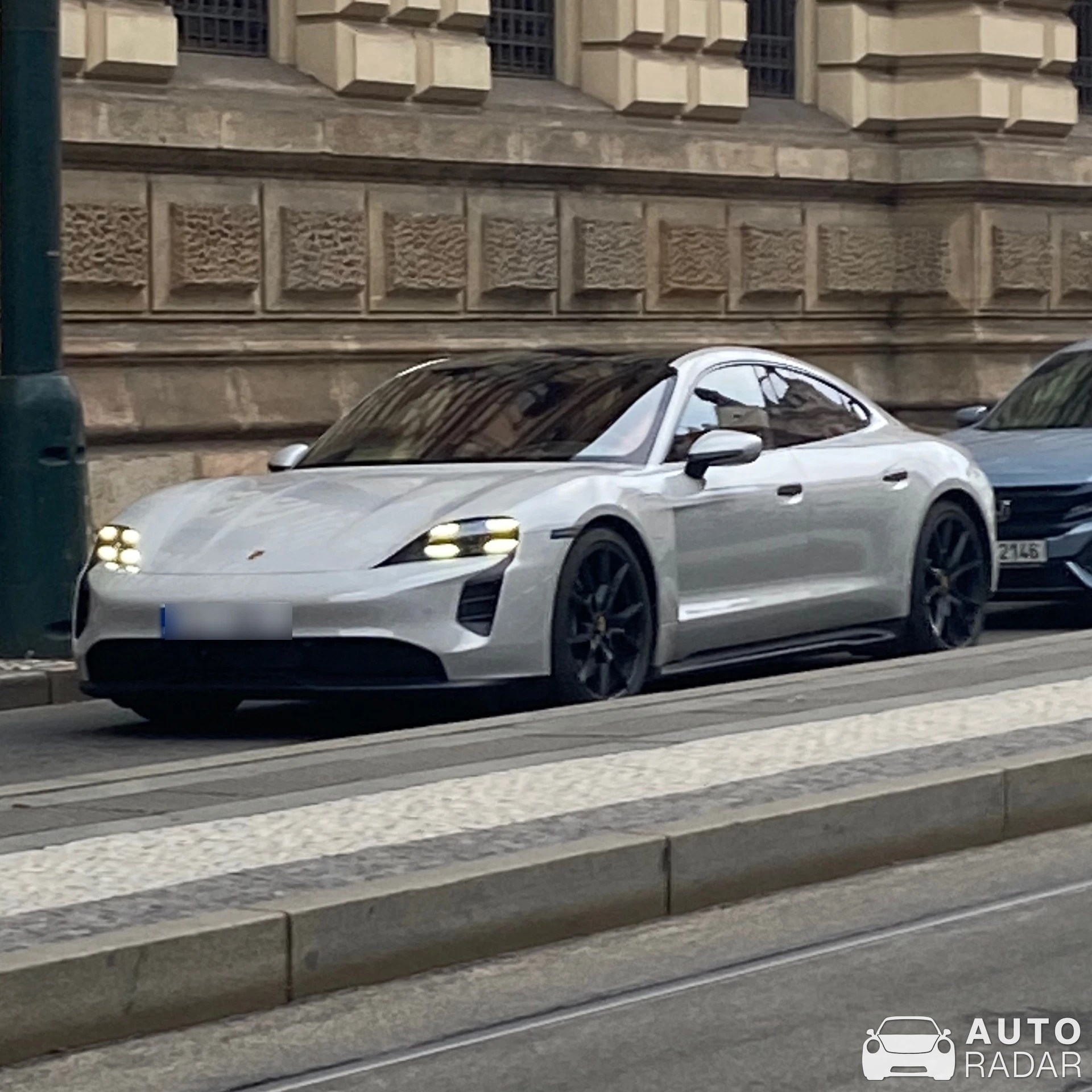 Porsche Taycan GTS spotted in Praha 1, Česko