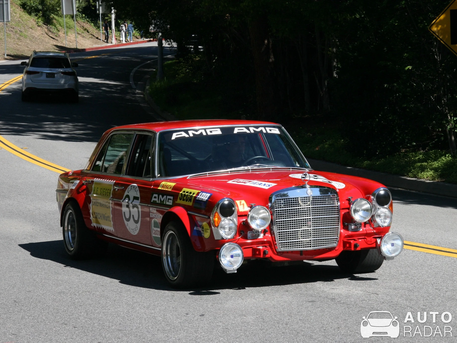 Mercedes-Benz 300 SEL 6.8 Die Rote Sau spotted in Beverly Hills