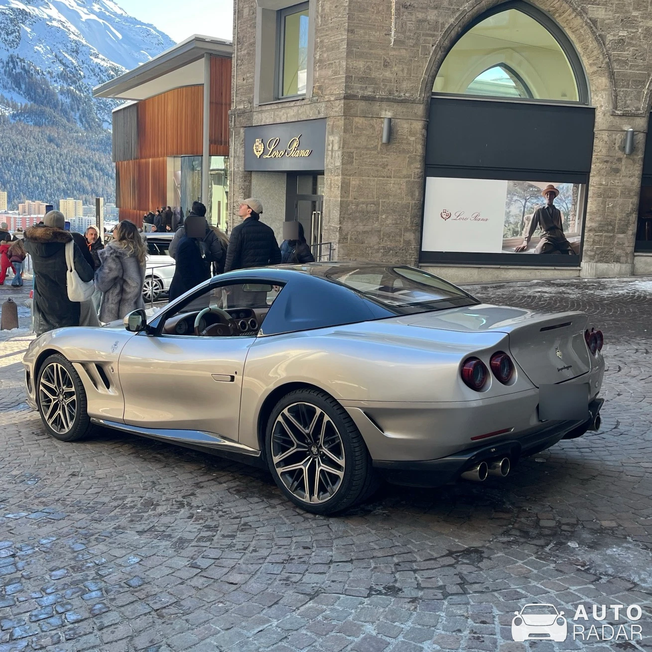 Touring Superleggera Veloce12 Barchetta spotted in Sankt Moritz, Svizzera