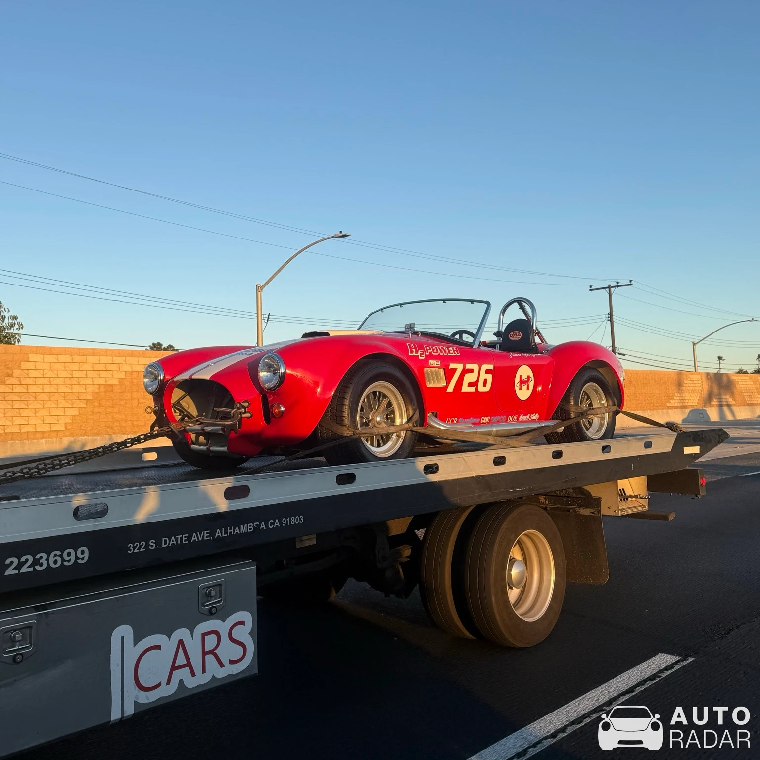 Shelby Cobra 427 'H2 Power' spotted in Westminster, United States