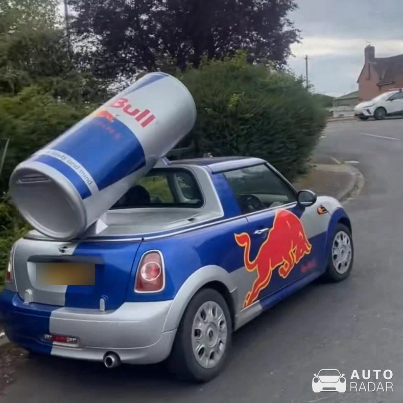 Mini Cooper Red Bull spotted in Pitlochry, United Kingdom