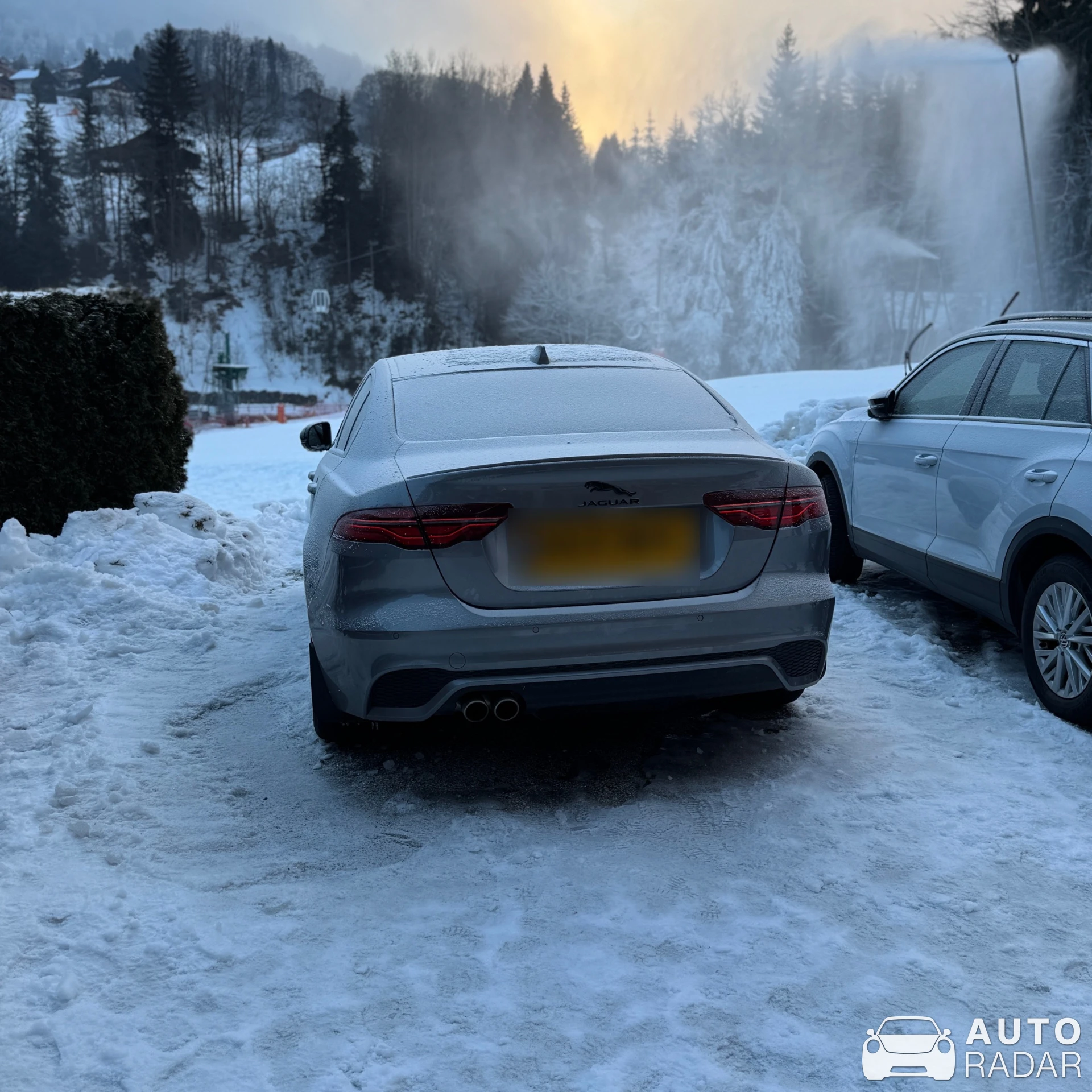 Jaguar XE spotted in La Clusaz, France