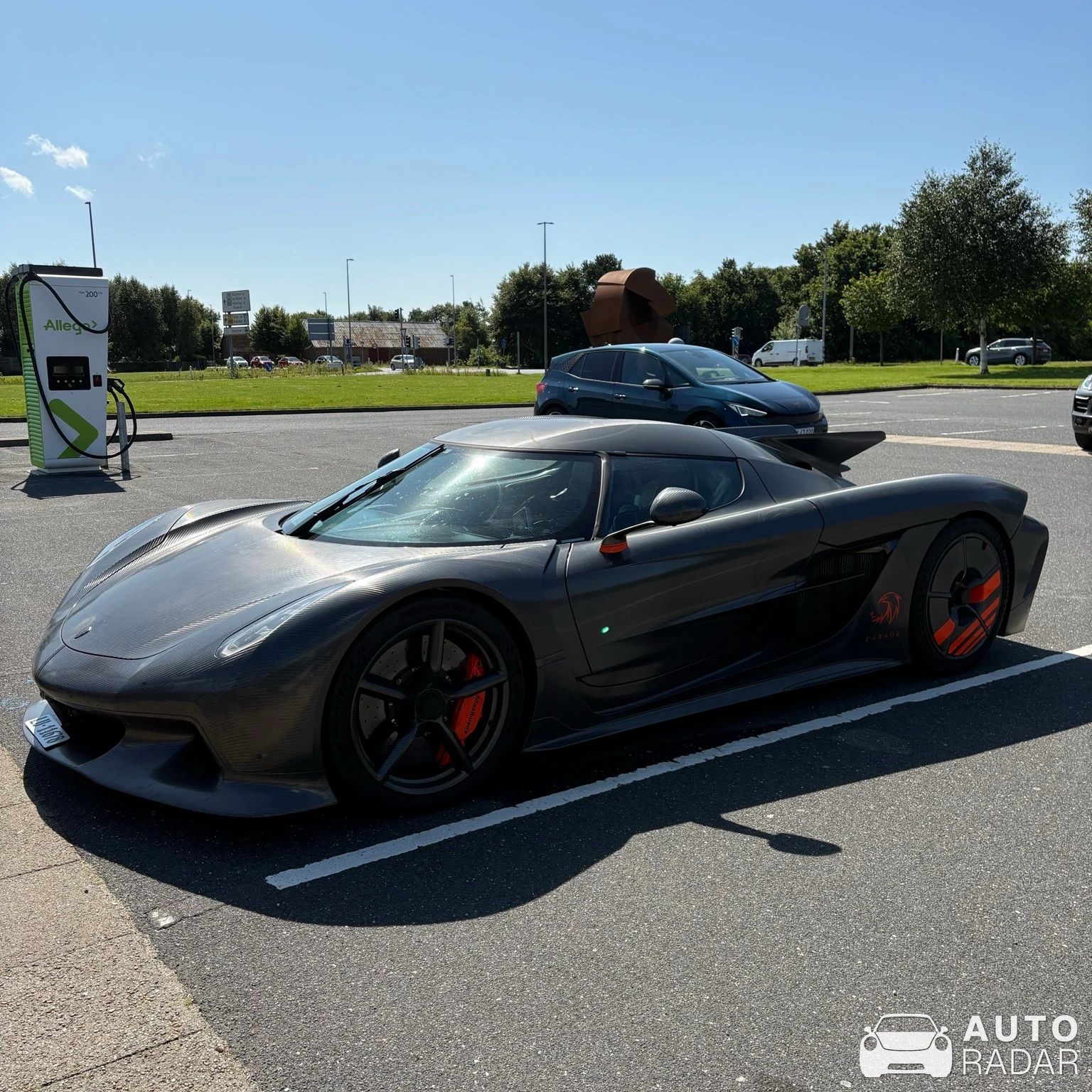 Koenigsegg Jesko Attack Ghost Le Mans spotted in Varde