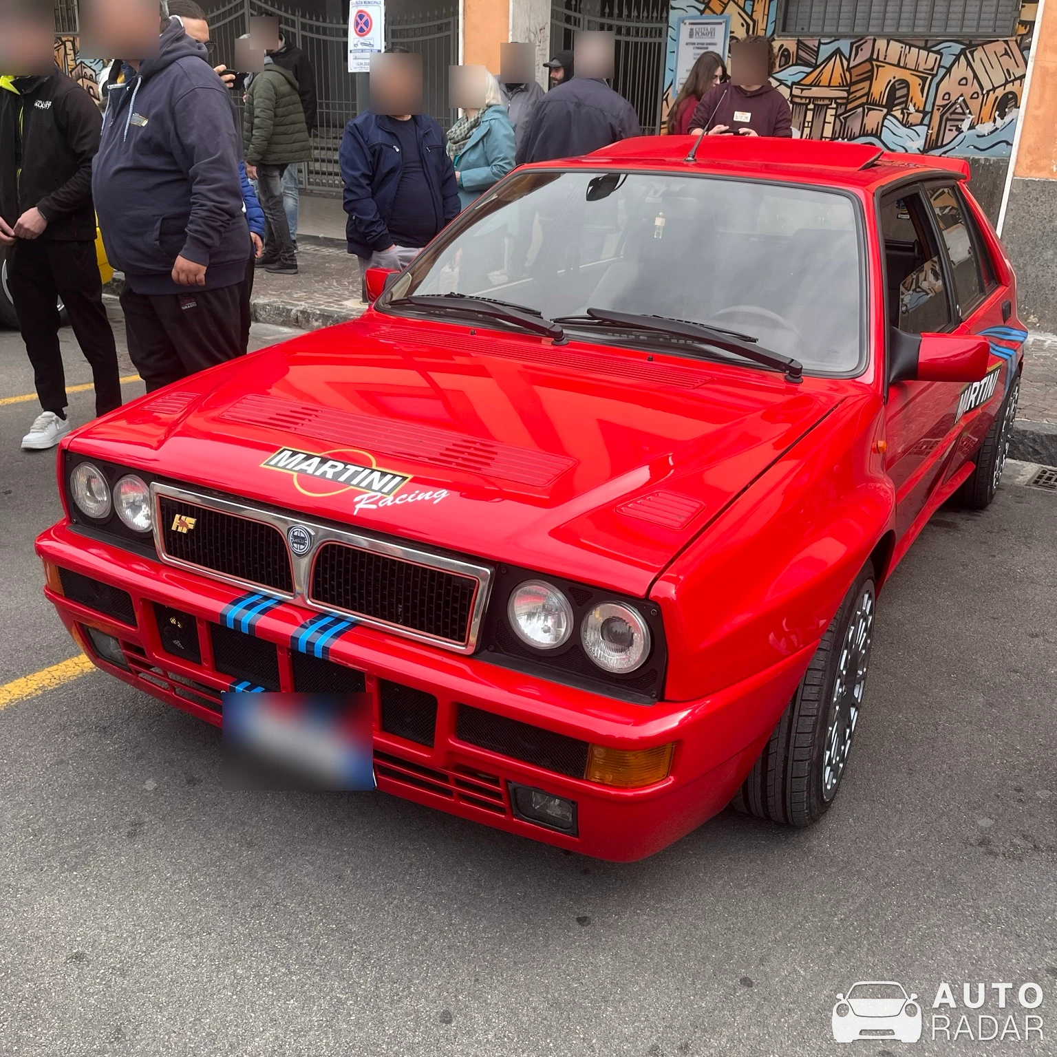 Lancia Delta HF Integrale Evo Martini spotted in Pompei