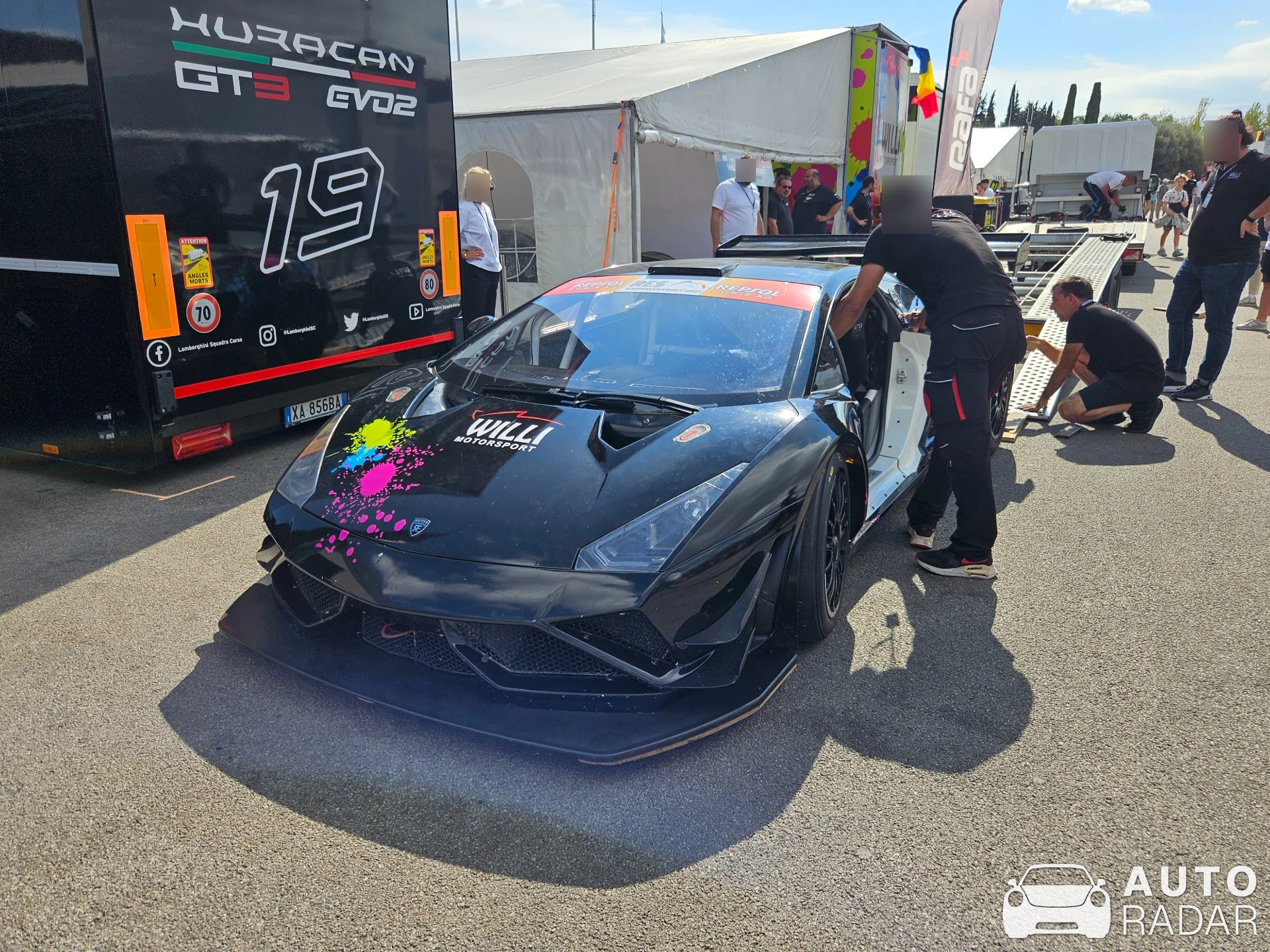 Lamborghini Reiter Engineering Gallardo GT3 FL2 spotted in Montmeló