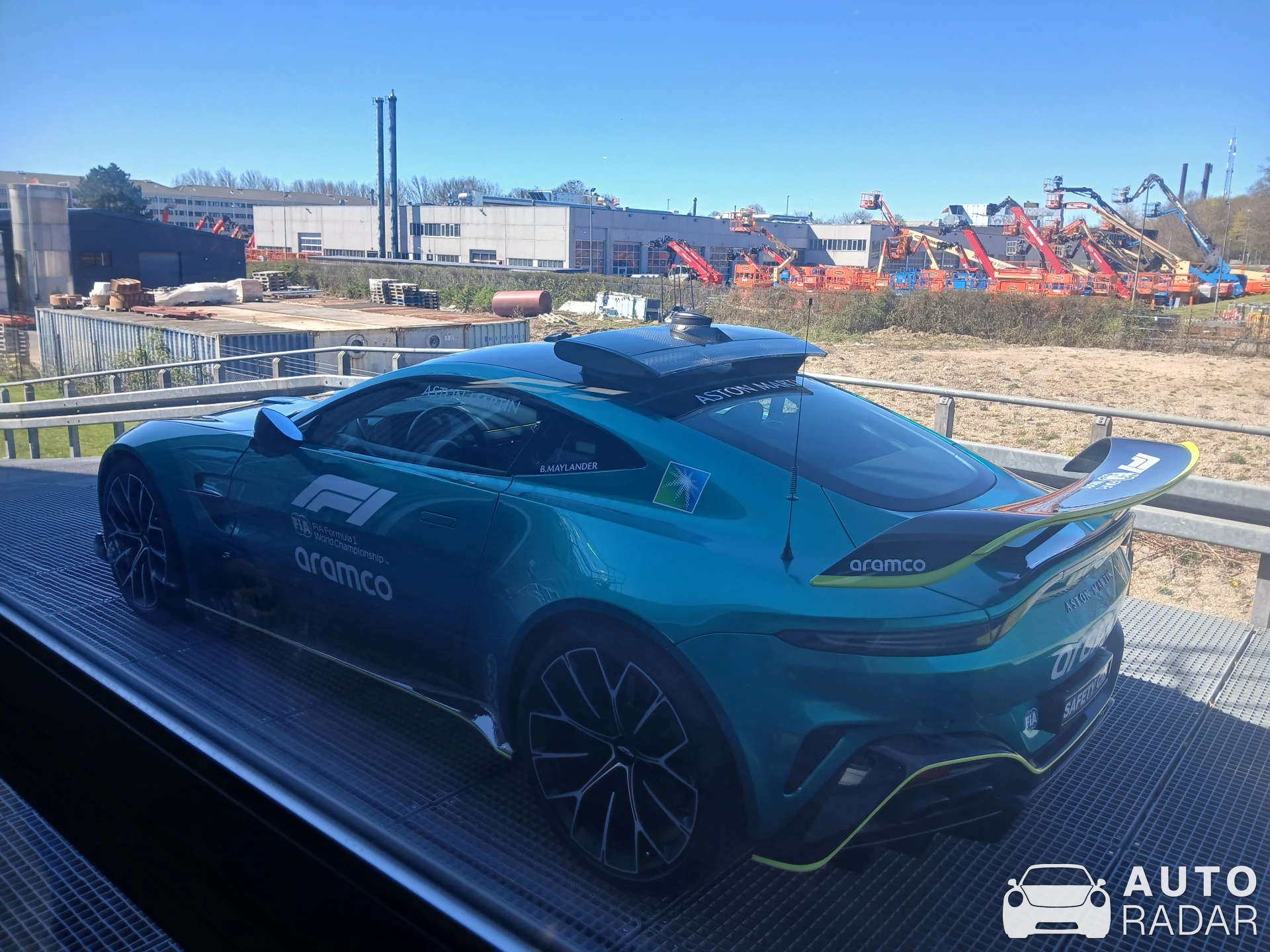 Aston Martin Vantage F1 Safety Car spotted in Taastrup