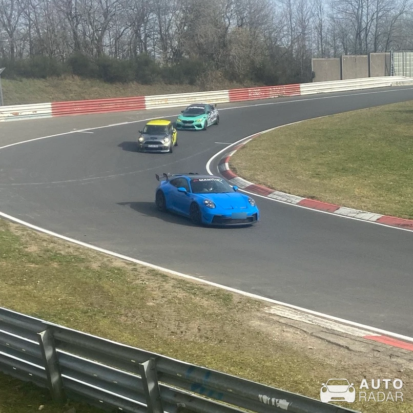 Porsche 992 GT3 MkI MR spotted in Nürburg