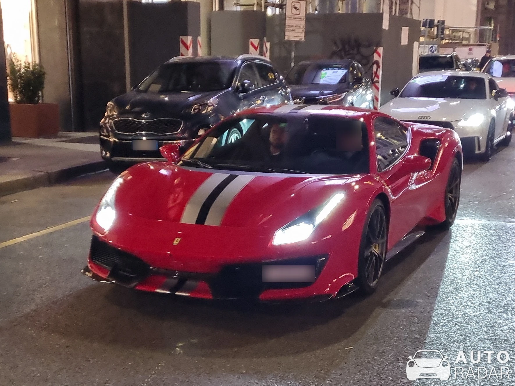 Ferrari 488 Pista spotted in Milano, Italia