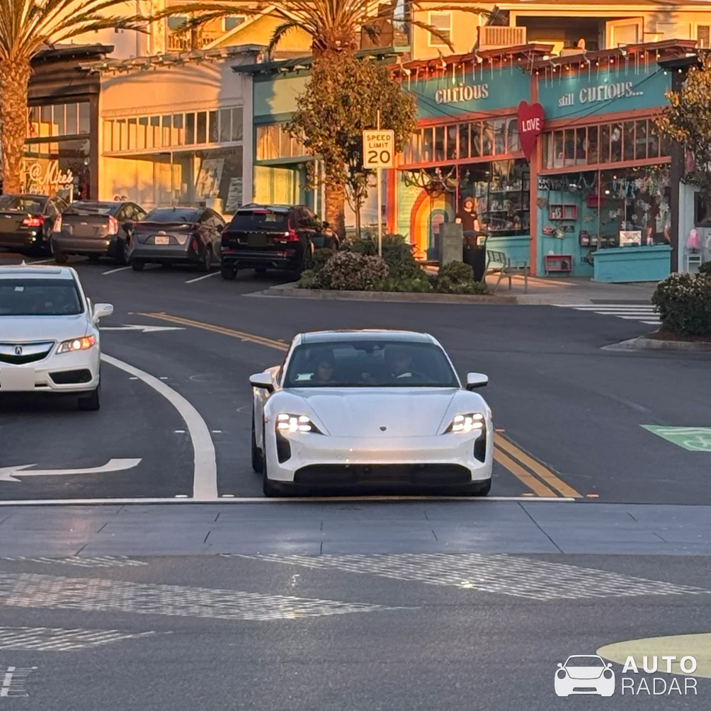 Porsche Taycan Turbo S spotted in Hermosa Beach, United States