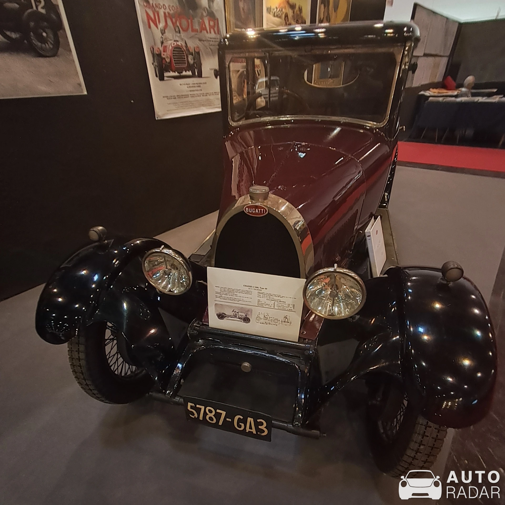 Bugatti Type 44 Drophead Coupé spotted