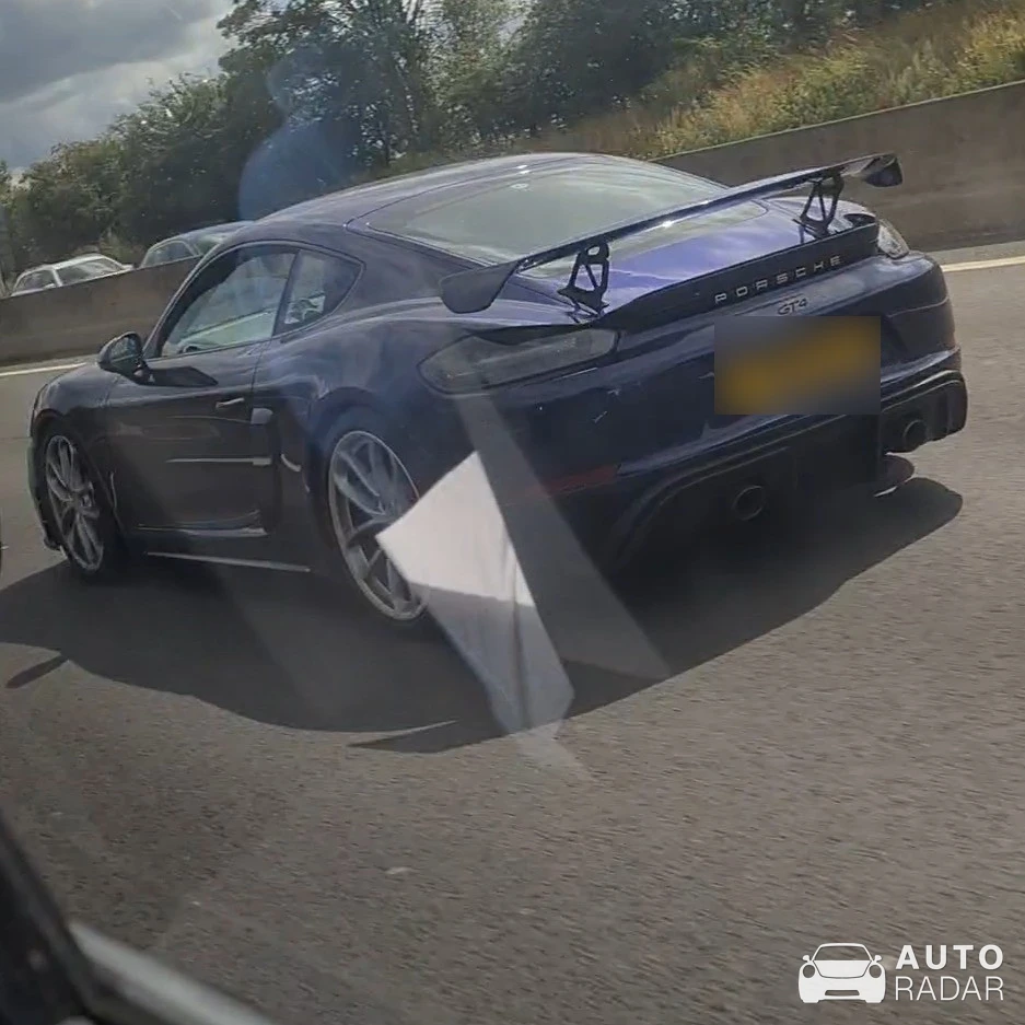 Porsche 718 Cayman GT4 spotted in Great Bridgeford, United Kingdom