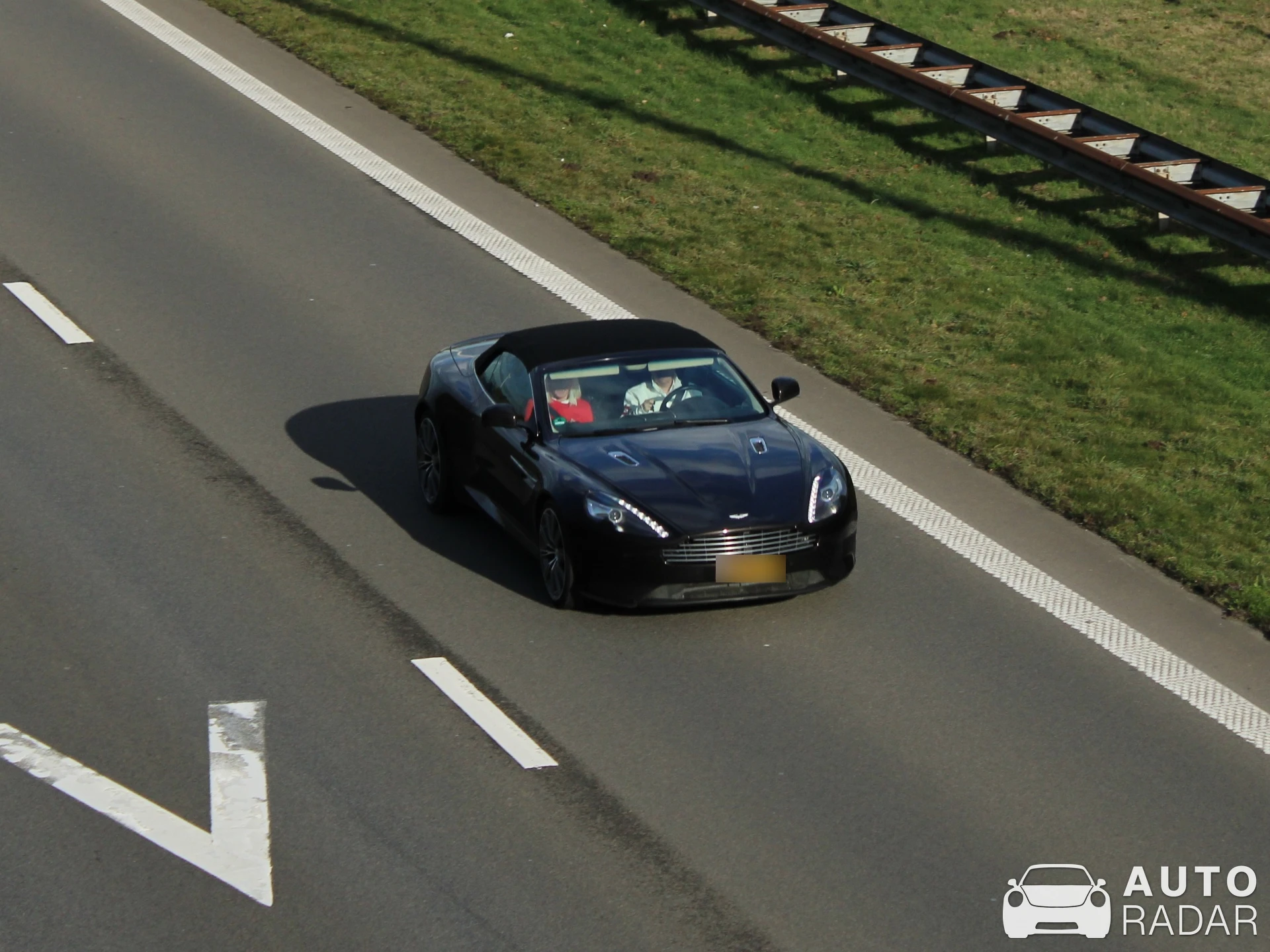 Aston Martin Virage Volante spotted in Brecht