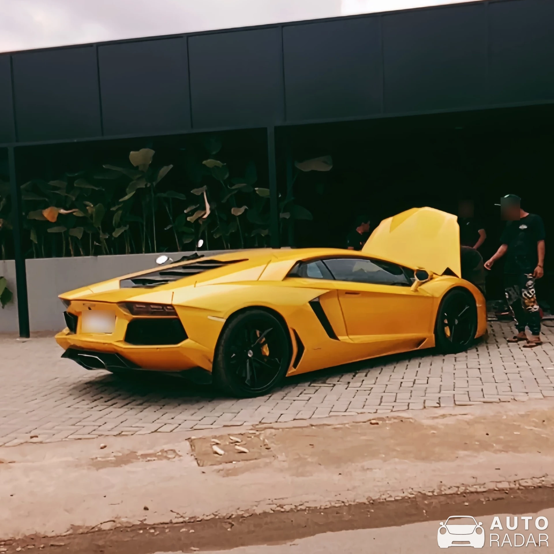 Lamborghini Aventador LP700-4 spotted in Palembang, Indonesia