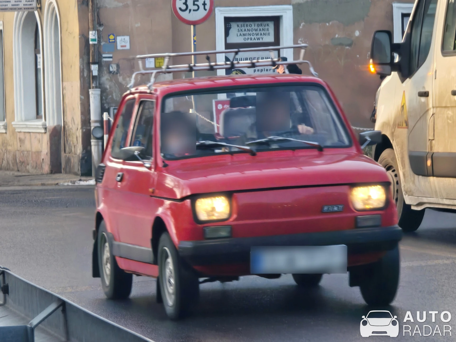Polski Fiat 126p spotted in Lwówek Śląski, Poland