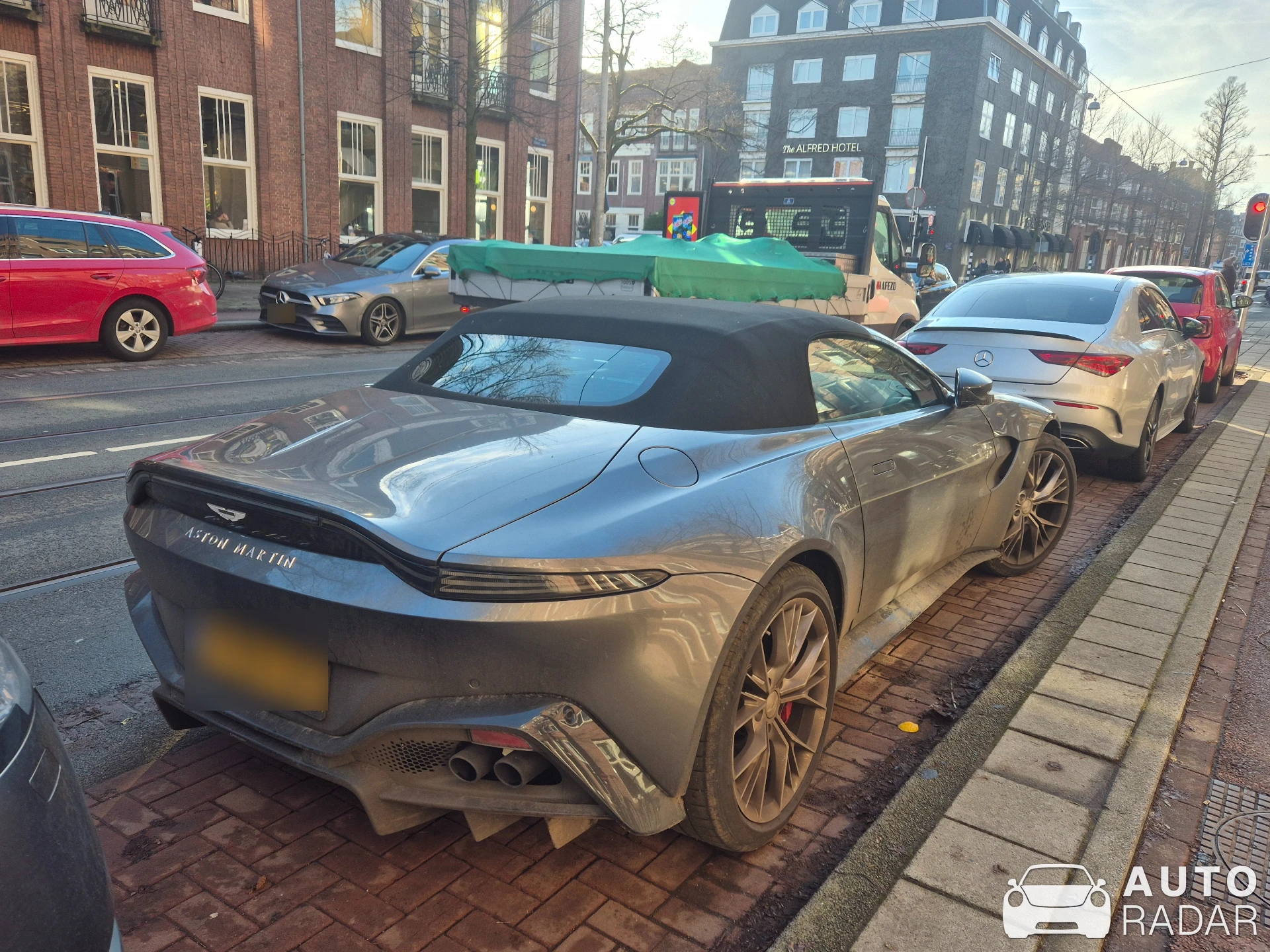 Aston Martin V8 Vantage Roadster spotted in Amsterdam, Netherlands