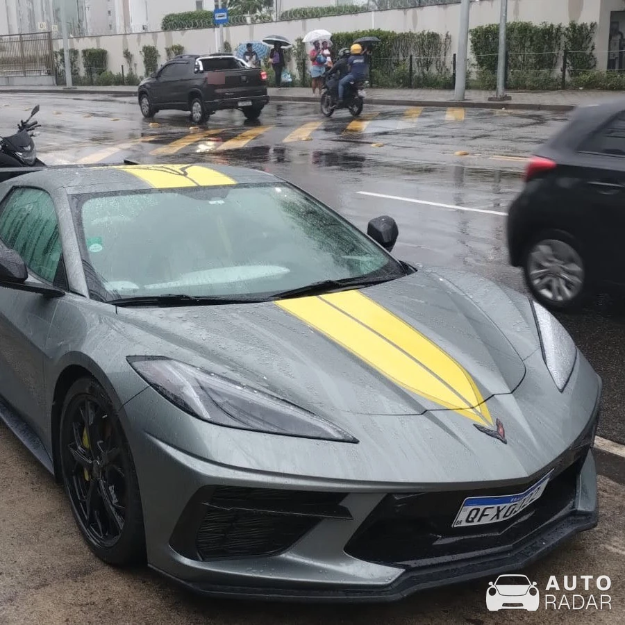 Chevrolet Corvette C8 Stingray spotted in Jacarepaguá, Brazil